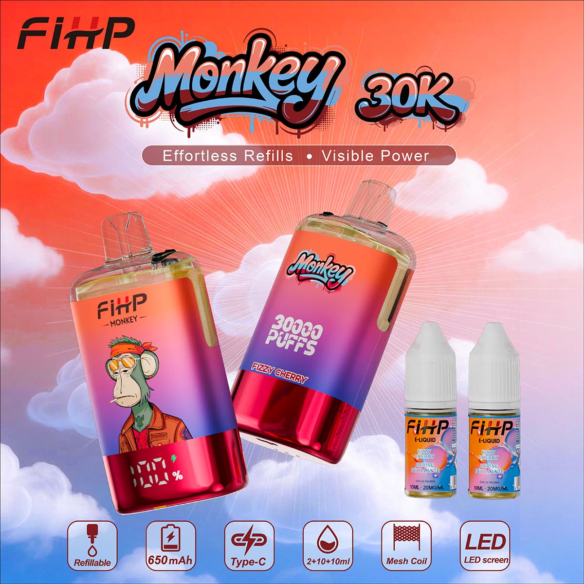FIHP 30K PUFFS Refillable & TPD
