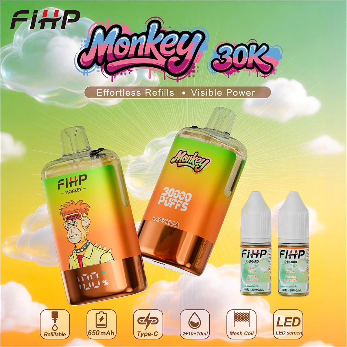 FIHP 30K PUFFS Refillable & TPD