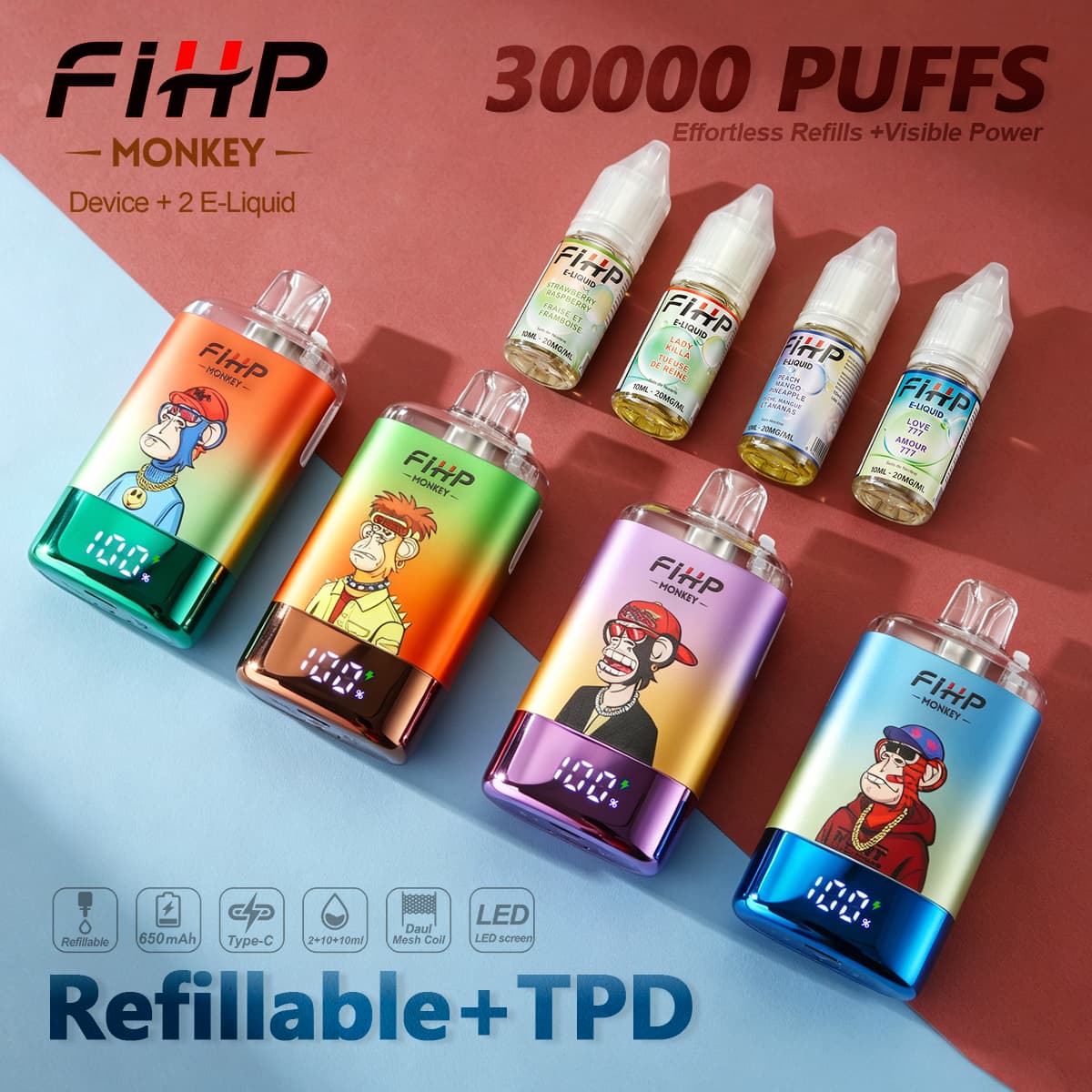 FIHP 30K PUFFS Refillable & TPD