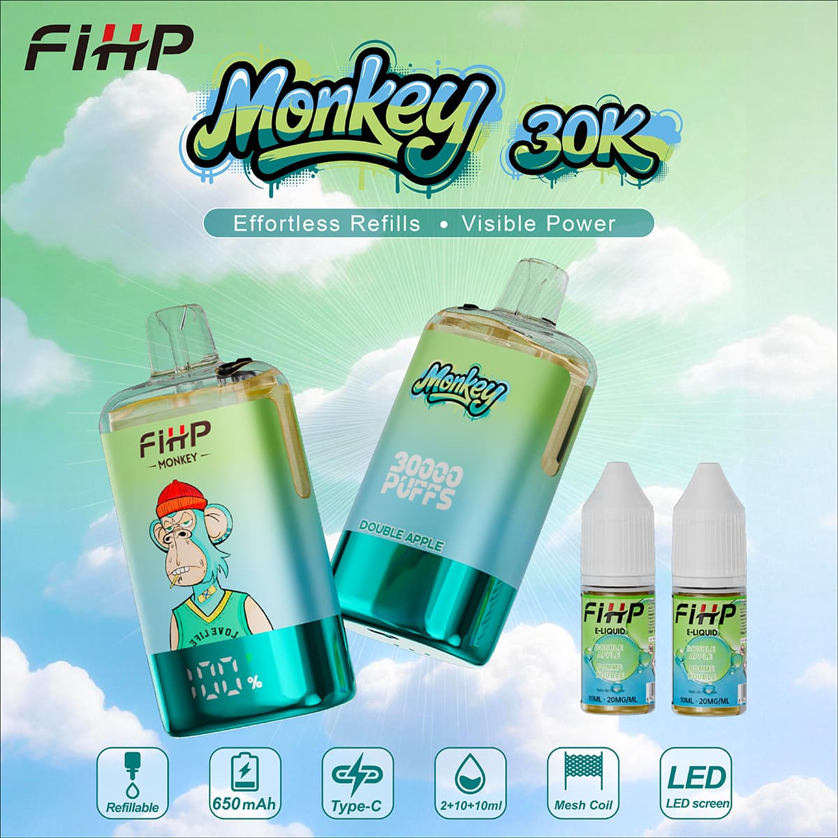 FIHP 30K PUFFS Refillable & TPD