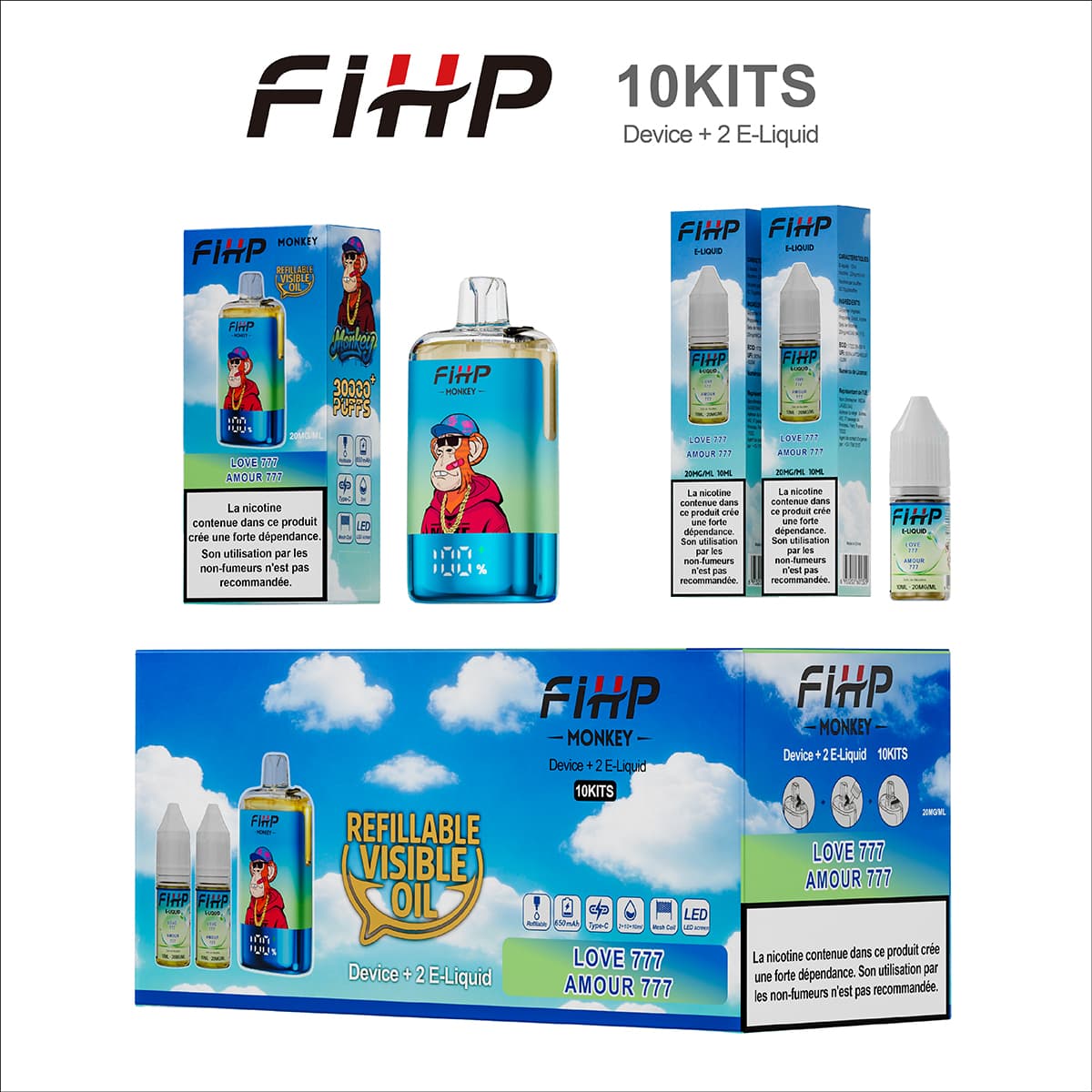 FIHP 30K PUFFS Refillable & TPD