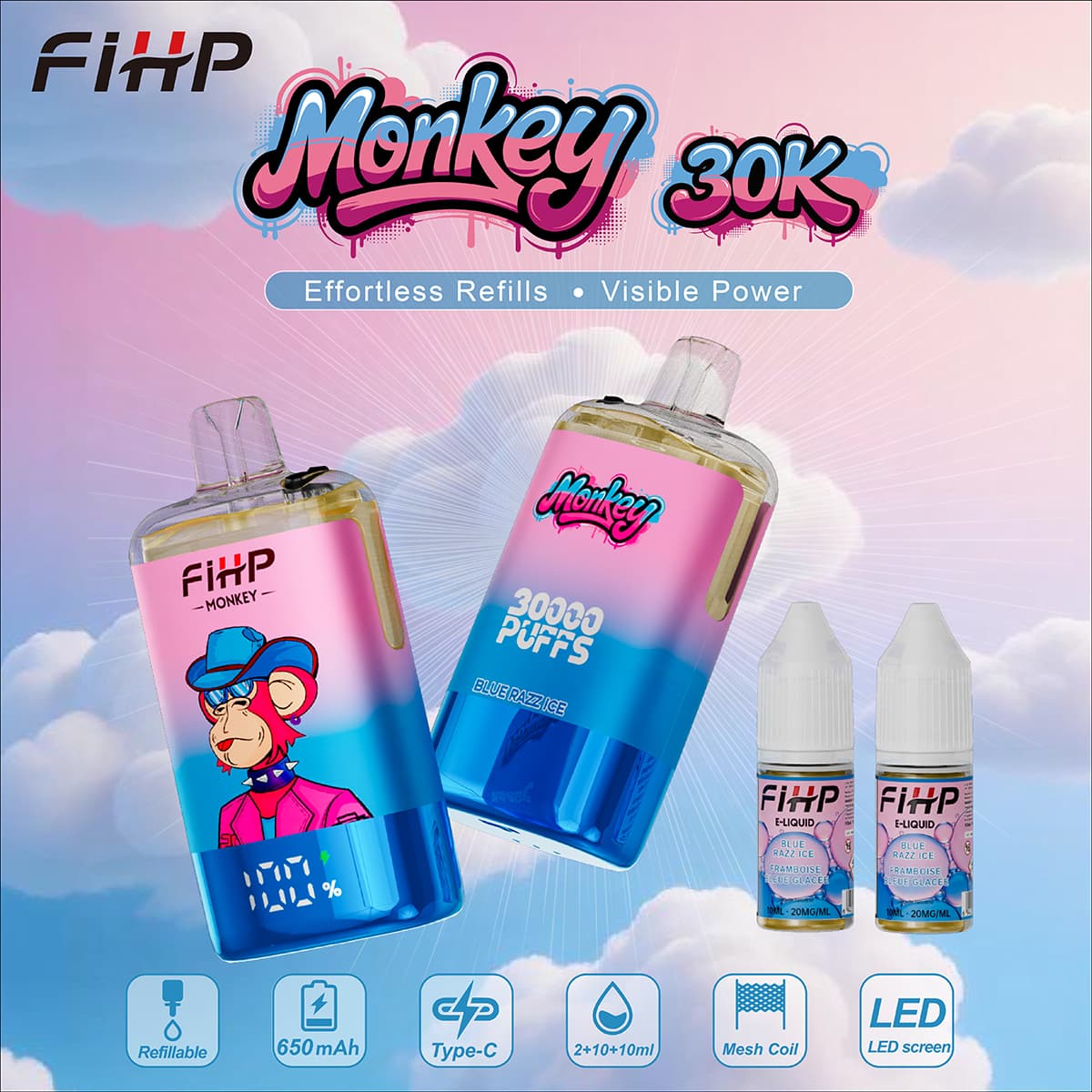 FIHP 30K PUFFS Refillable & TPD