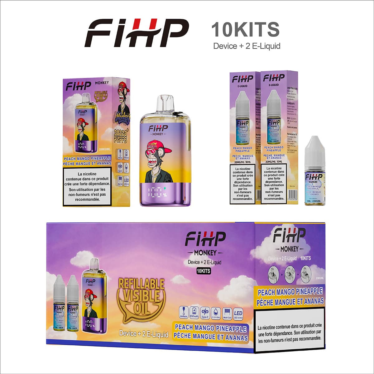 FIHP 30K PUFFS Refillable & TPD