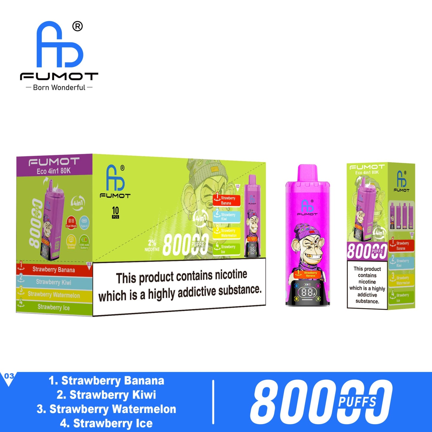 Fumot 80000 Puffs 4IN1