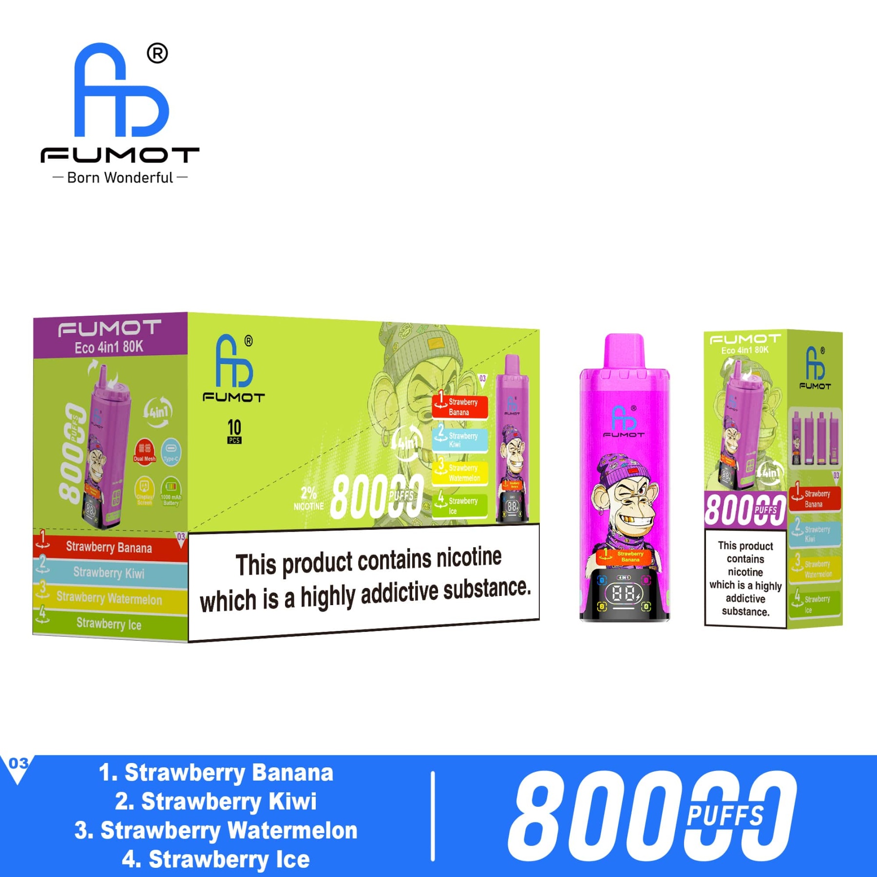 Fumot 80000 Puffs 4IN1