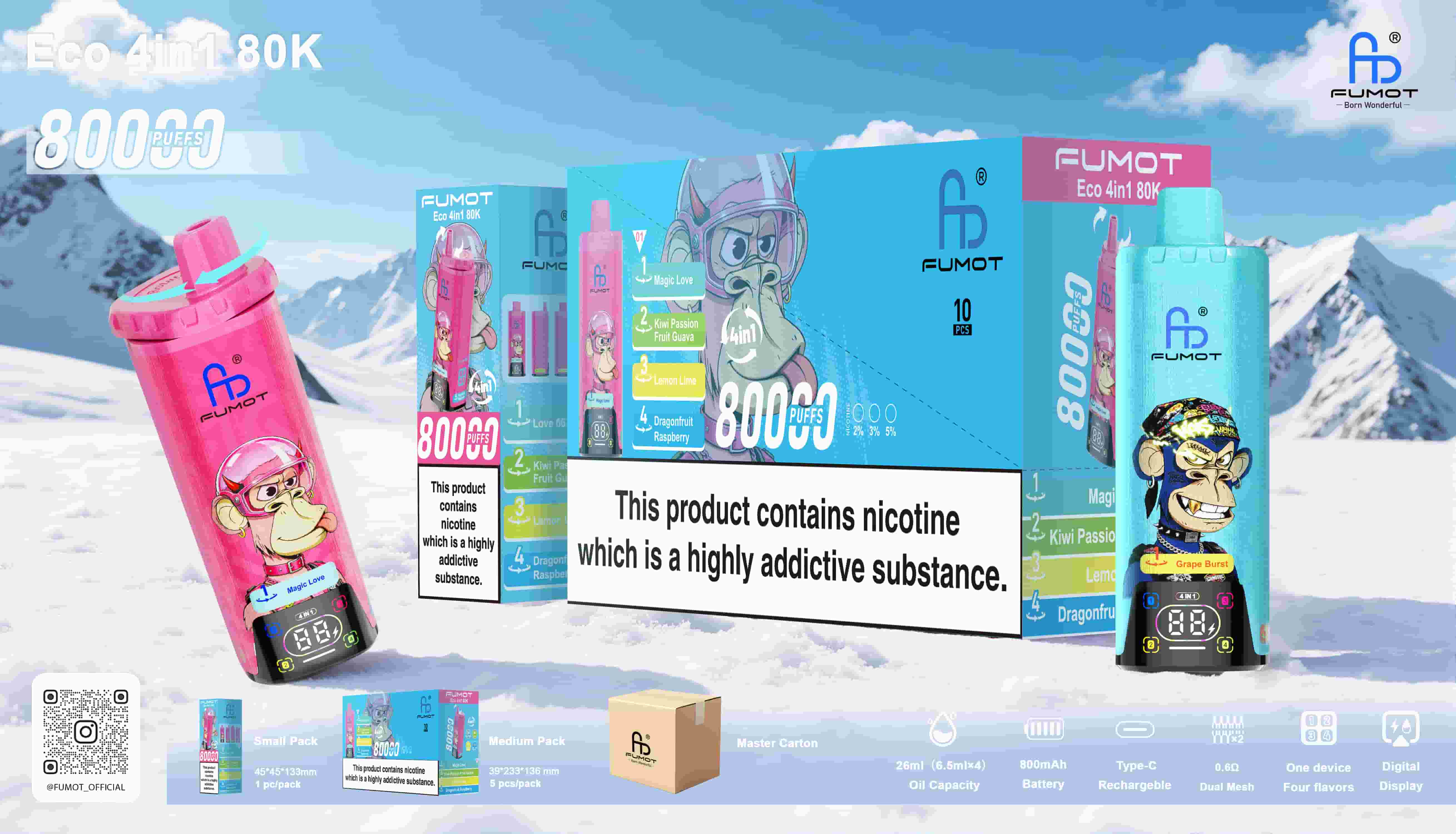 Fumot 80000 Puffs 4IN1