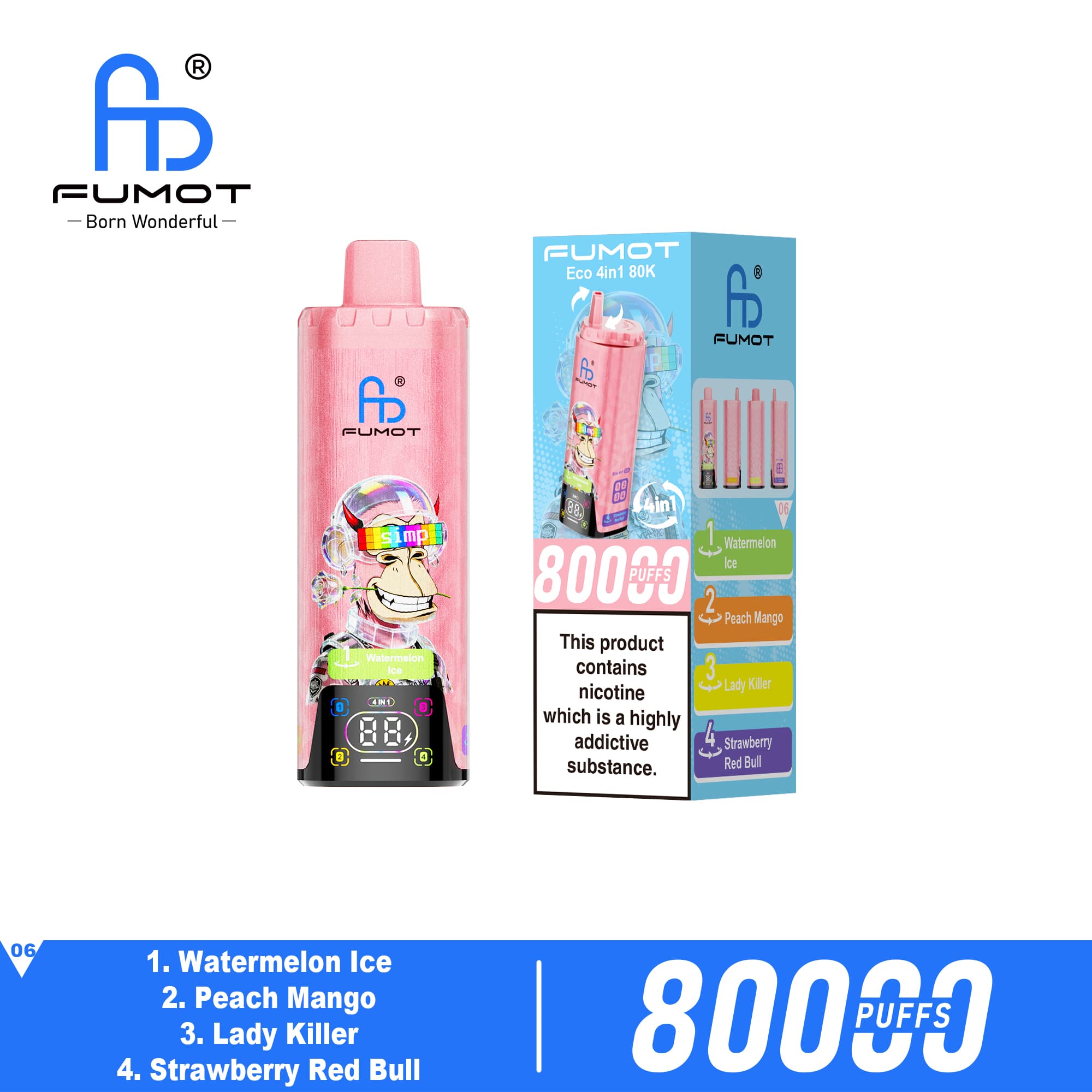 Fumot 80000 Puffs 4IN1