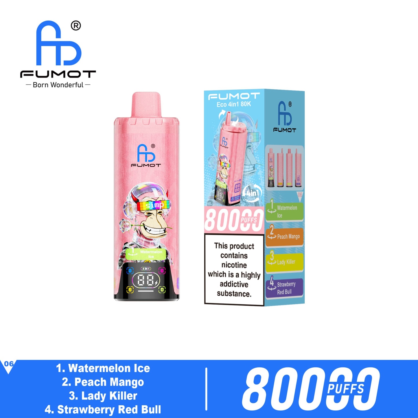 Fumot 80000 Puffs 4IN1