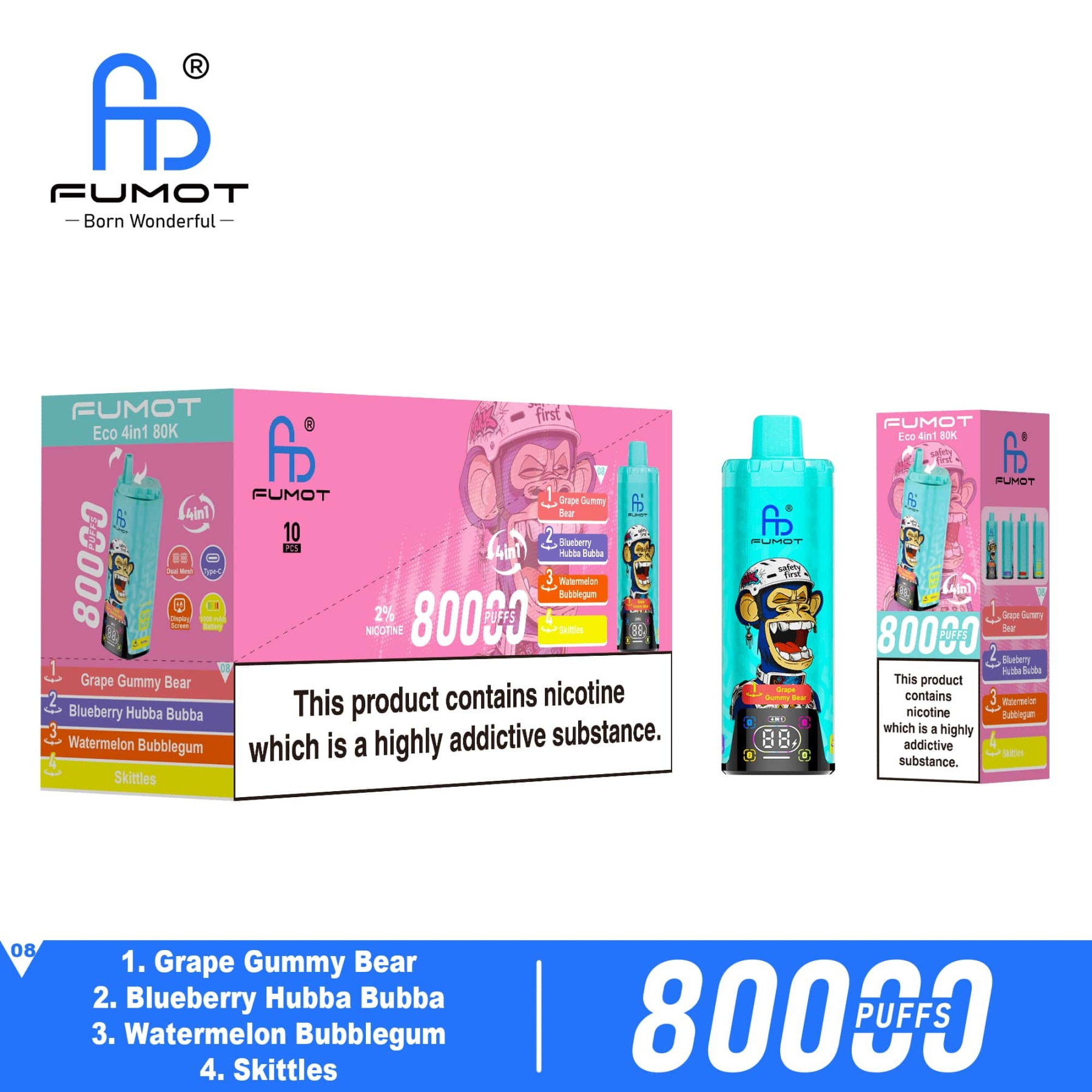 Fumot 80000 Puffs 4IN1