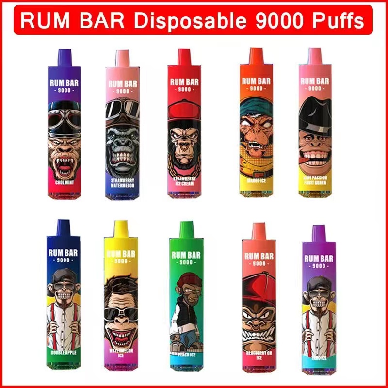  Original QST RUM BAR puff 9000 9k Disposable E Cigarettes Vape Pen 13Ml Filled Mesh Coil Vapes Rechargeable Battery Vaporizer 9000 Puff-Ecloudvaping