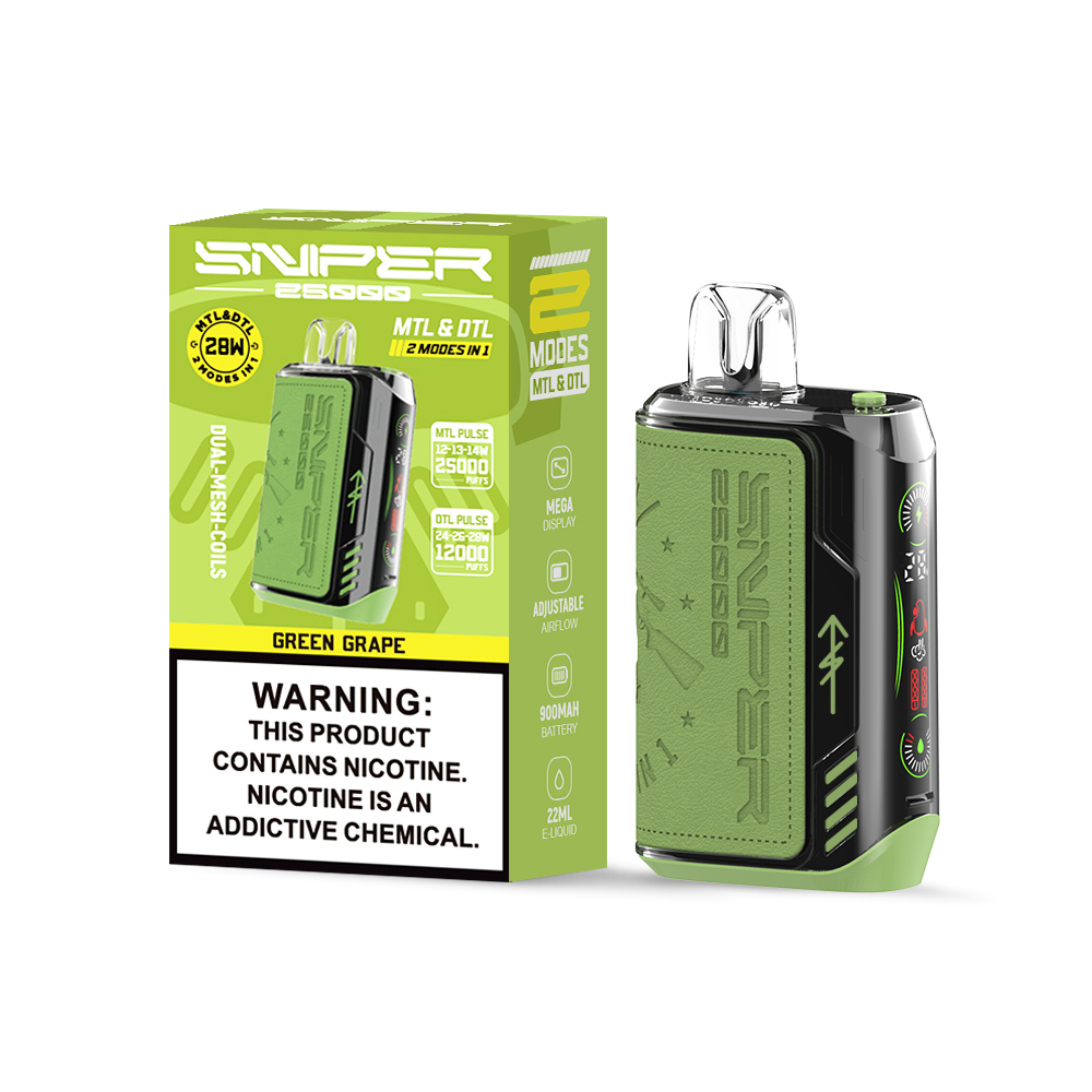 Original VAPMOD SNIPER 25000 QD132Eliquid Disposable Vaper Pen Device