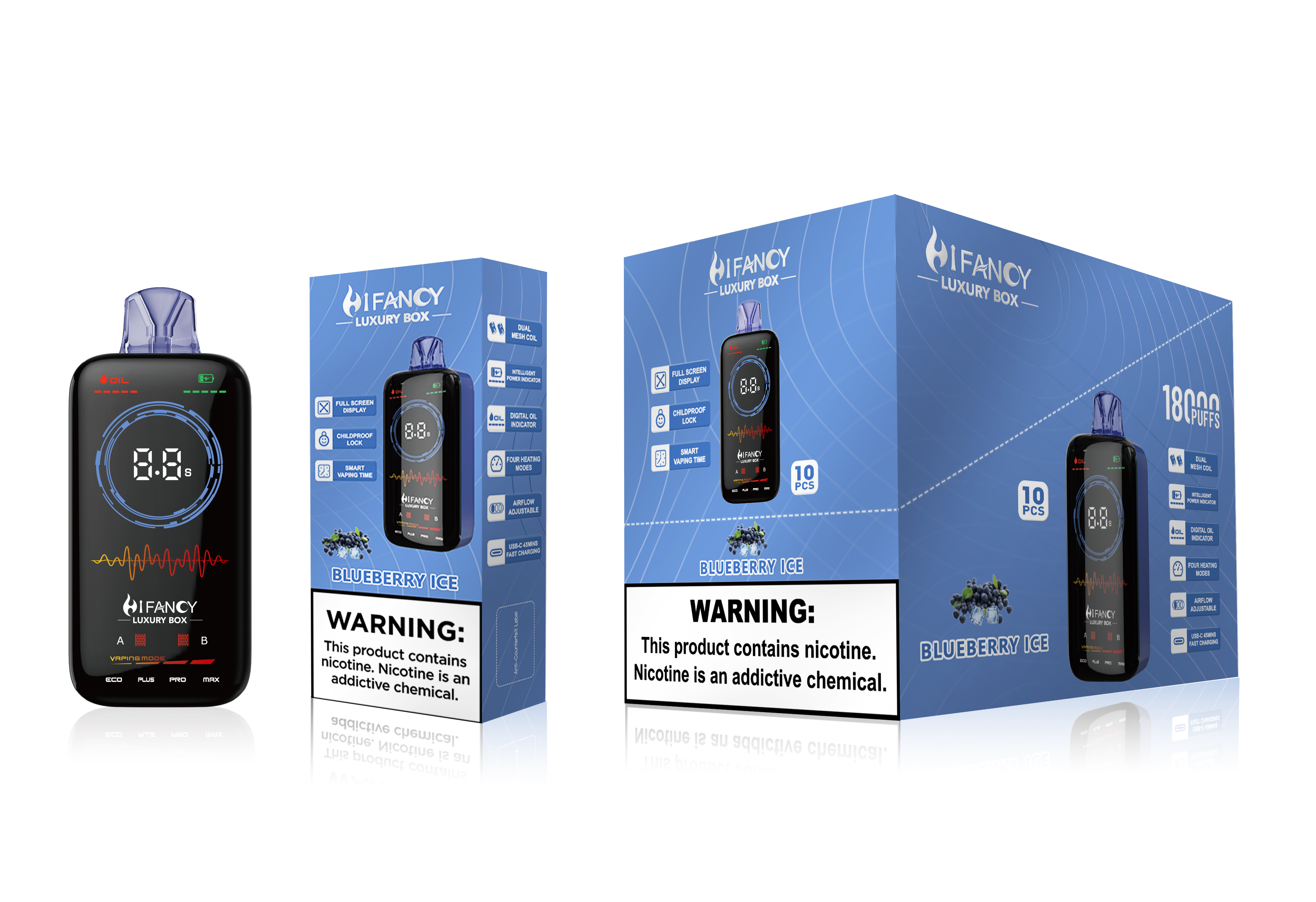 EU Warehouse Original Hifancy Luxury Box 18K I Savour German Warehouse Zbood Vapeman Master Mini 30K 20000 Puffs Electronic Cigarette Vape