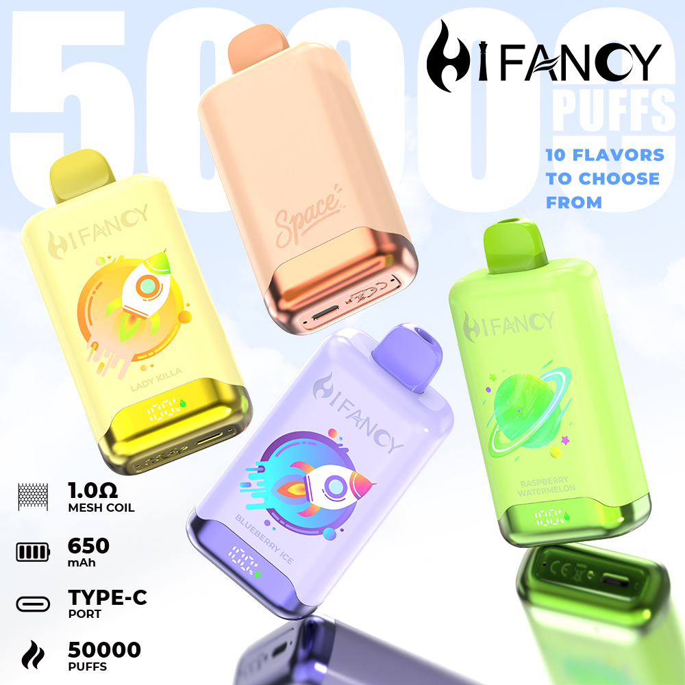 EU Warehouse Best Price Disposable Vape Pen Hifancy 50000 Puffs 16K 18K 25K 35K 40K 45K 50K Puff Electronic Cigarette Pen Pocket Hookah