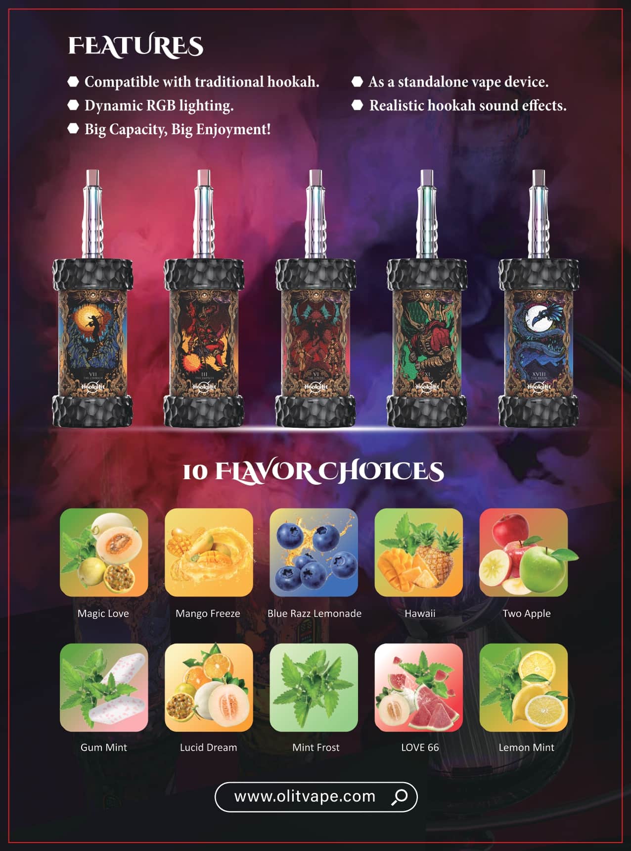 Olit HOOKALIT Mega 200K Puffs Vape