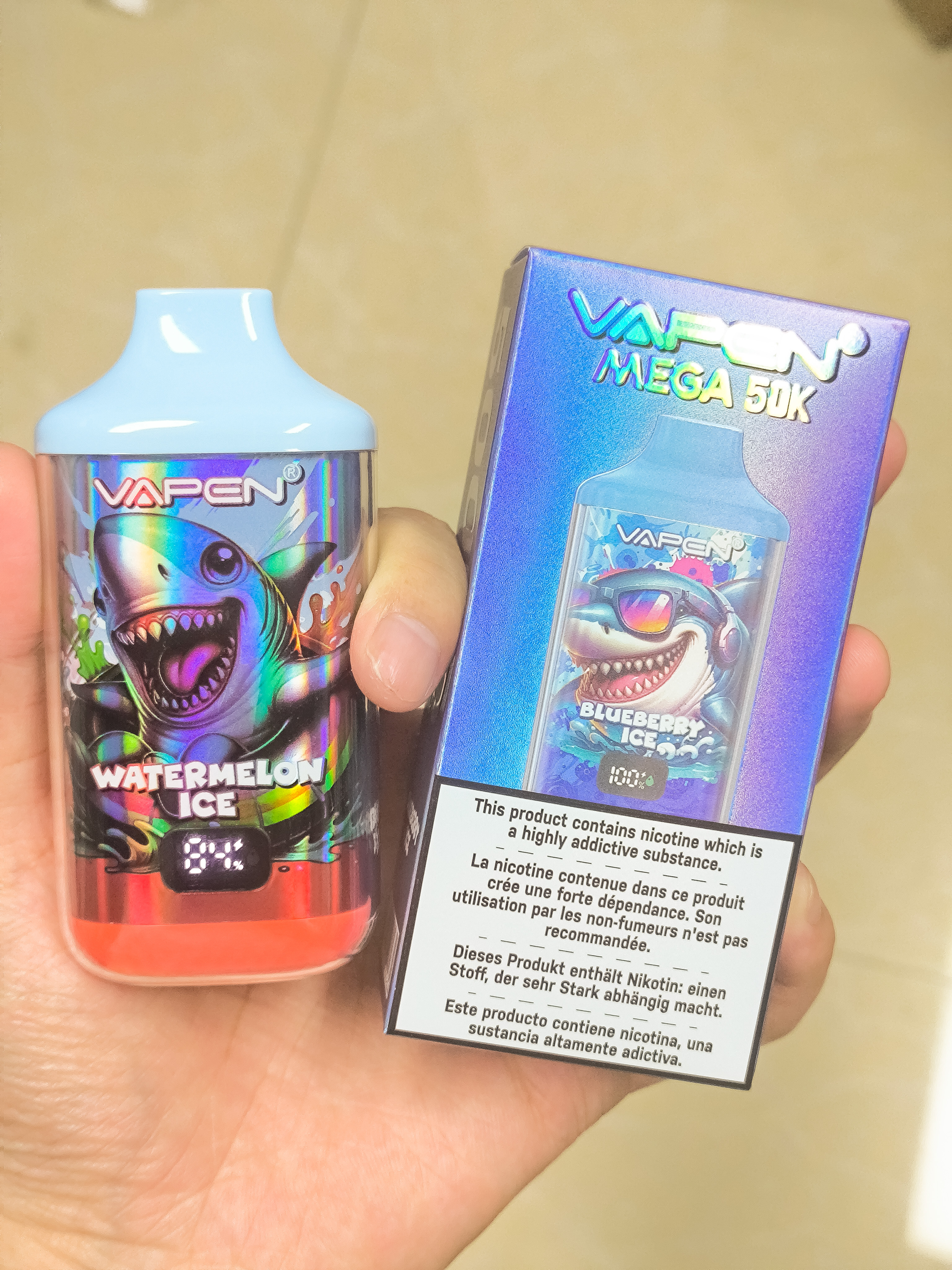 Vapen Mega 50000 50K Puffs Disposable Electronic Cigarette Wholesale Vaper Shisha Flavors Randm Disposable Vape E CIGS 40000 50000puff Vape EU Warehouse