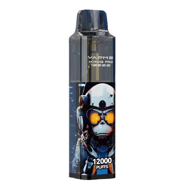 Original VAPME KING PRO 12K E Cigarette Kit 12000 Puffs Disposable E-cigarettes Vape 850mAh Rechargeable RGB Mesh Coil 10 Flavors 0/2/3/5%-Ecloudvaping