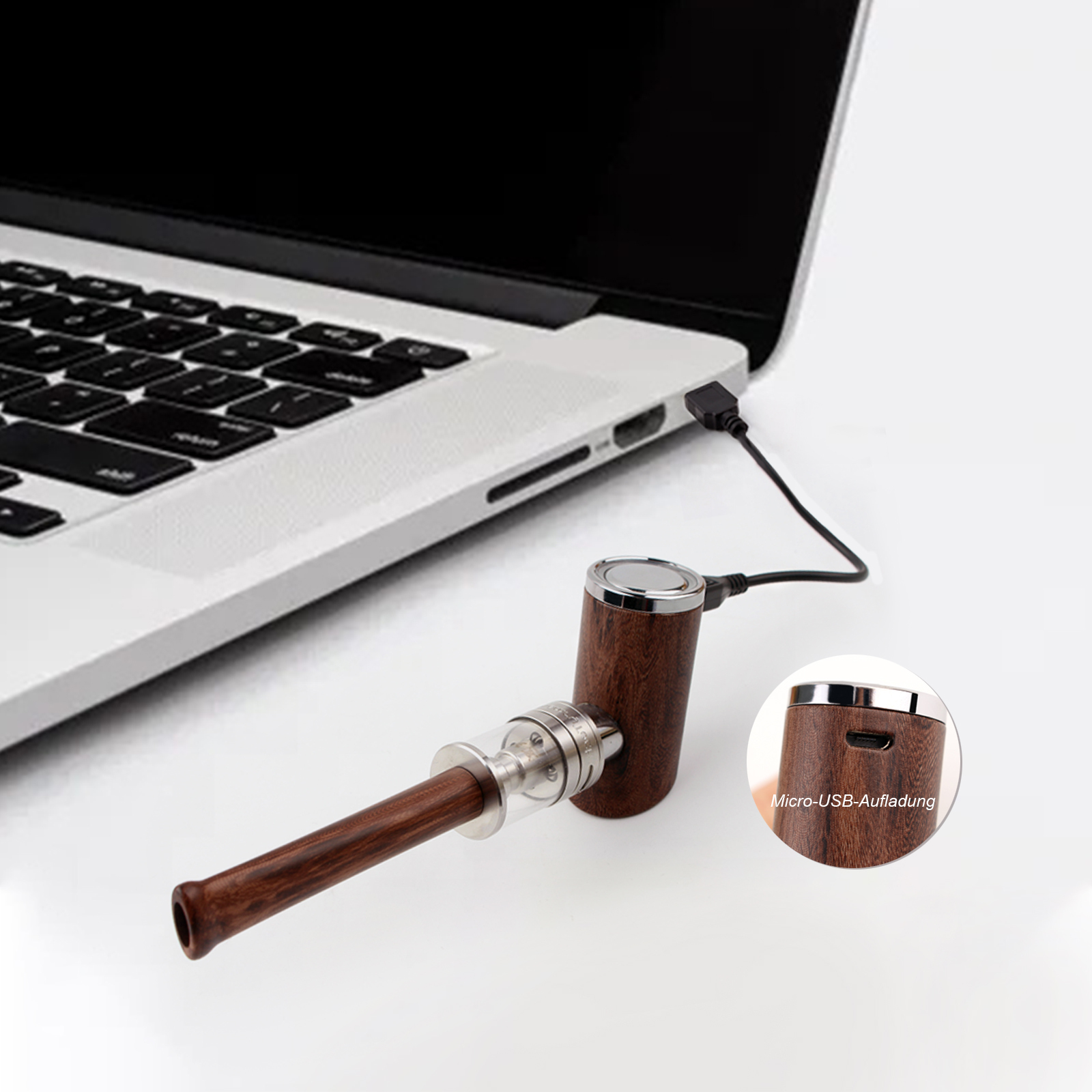 E-Pipe Kamry K1000 Plus Empty Atomizer Refillable USB Rechargeable 1000mAh Battery Anti-Hot Long Drip Tip Vaporizer Starter Kit