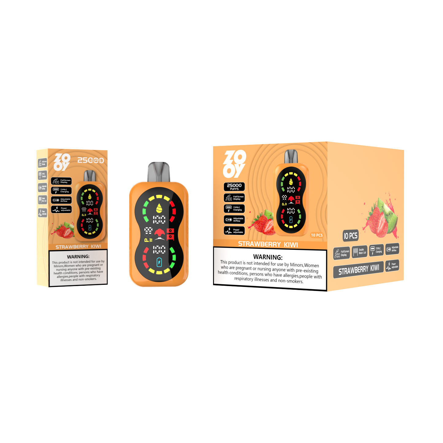  EU Warehouse Zooy Blaze 25000 Puffs Mini E-Cigarette Starter Kit Hookah Vaporizer Atomizer