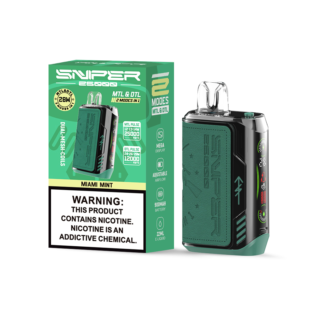 Original VAPMOD SNIPER 25000 QD132Eliquid Disposable Vaper Pen Device