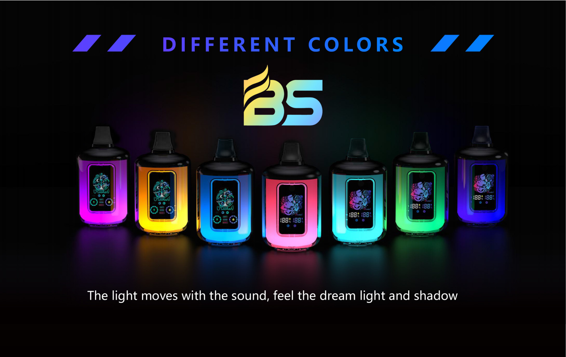 BS Breze Stiik 100000 Puffs Shisha Hookah 100000 Puffs Vape 100K Desktop Hookah Vapor Ecigarette Wape 12 Flavors 