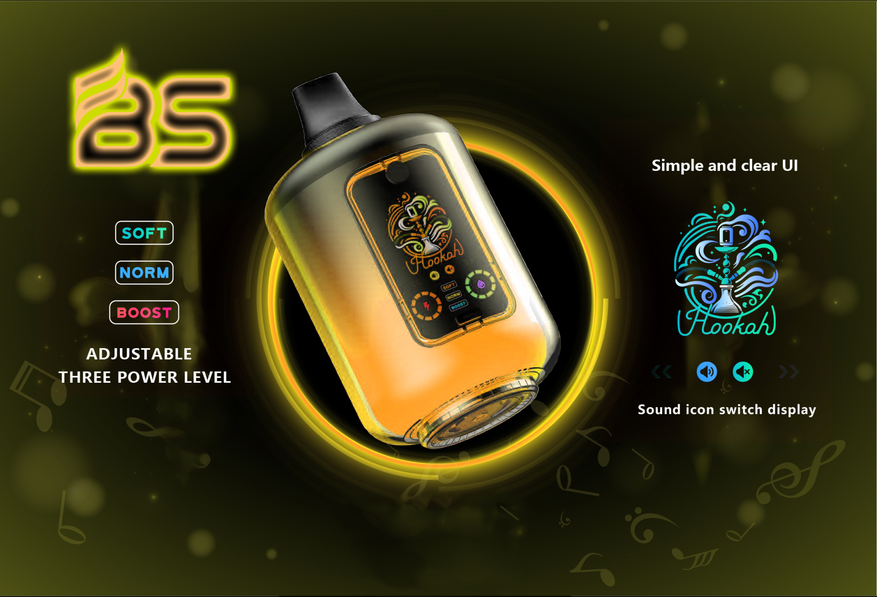 BS Breze Stiik 100000 Puffs Shisha Hookah 100000 Puffs Vape 100K Desktop Hookah Vapor Ecigarette Wape 12 Flavors 