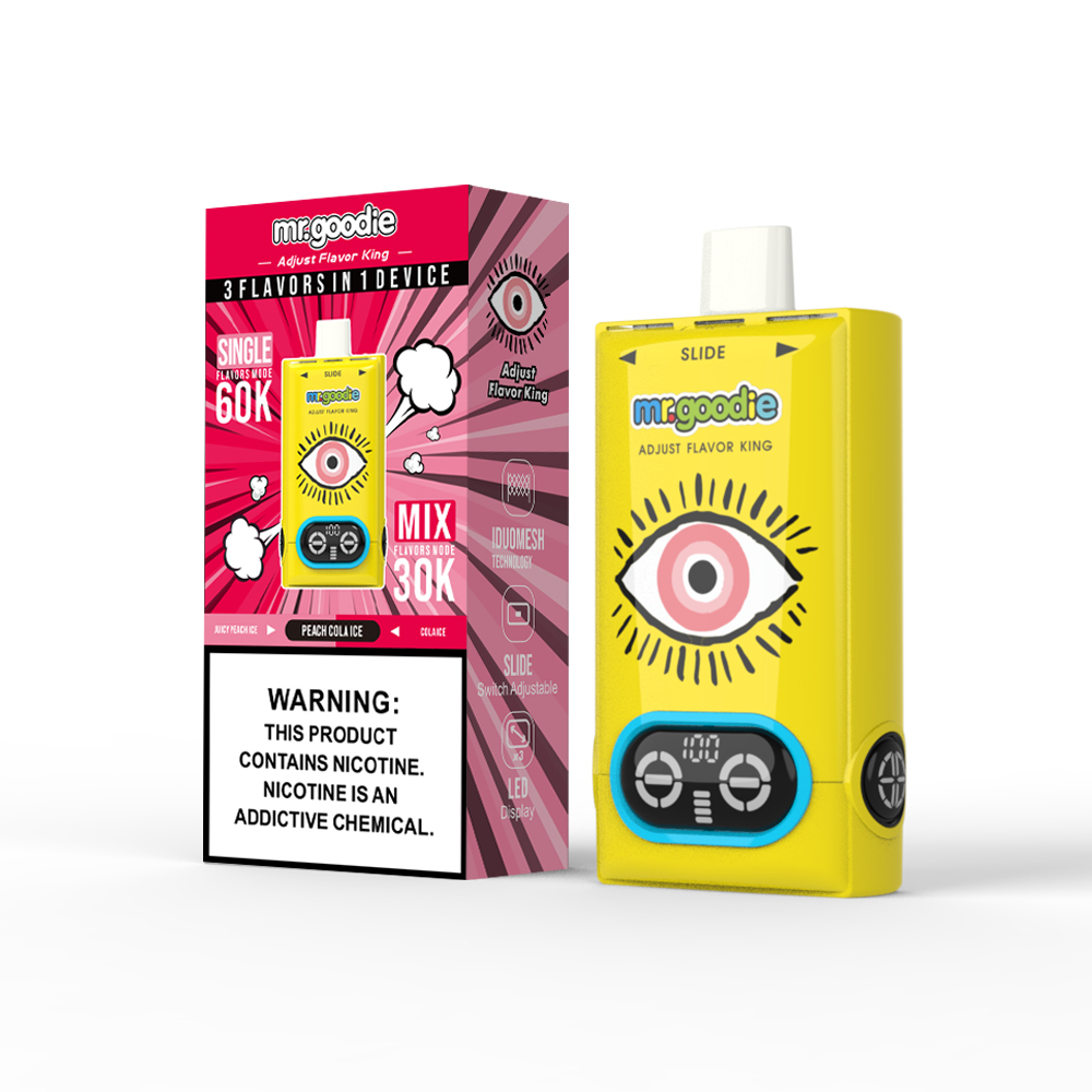 Mr. Goodie Adjust Flavor King 60000 Puffs Bood Low MOQ Wholesaler I Vape 60K Puff 20K 15K Luxury Vape Poland Disposable Vape