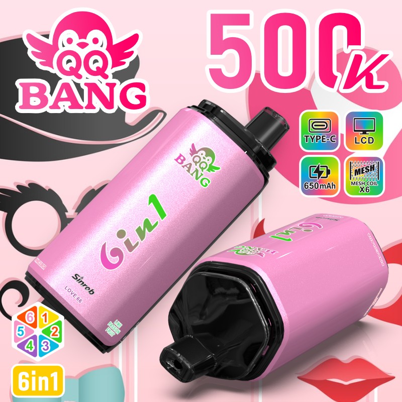 2026 Newest 6in1 EU Warehouse QQbang 500000 500k Puffs Disposable Vape Electronic Cigarette Wholesale bangking bang 500k Ecigs