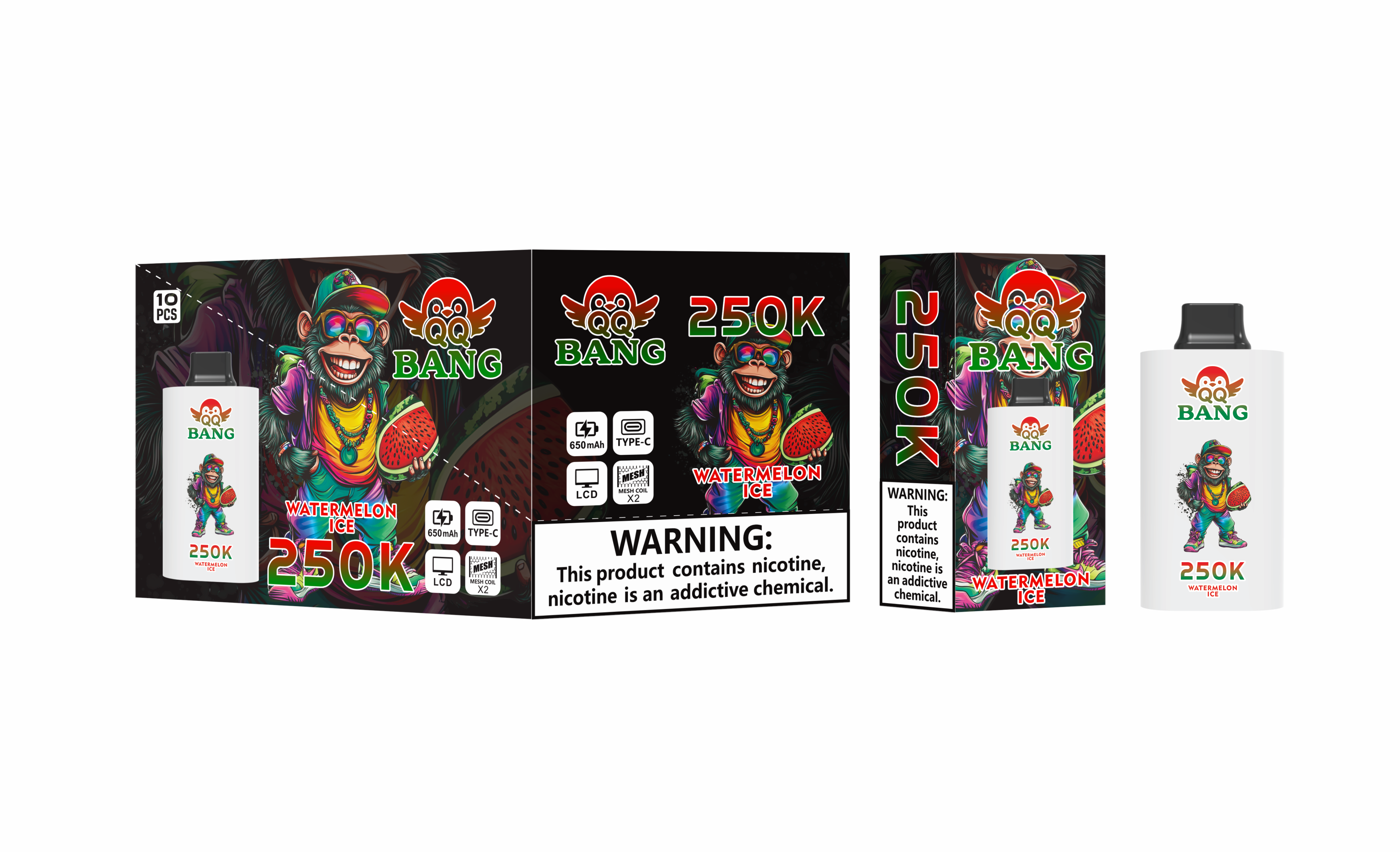 QQ Bang 250K Puffs Disposable Vape Wholesale Vaper QQ Bang ecigs