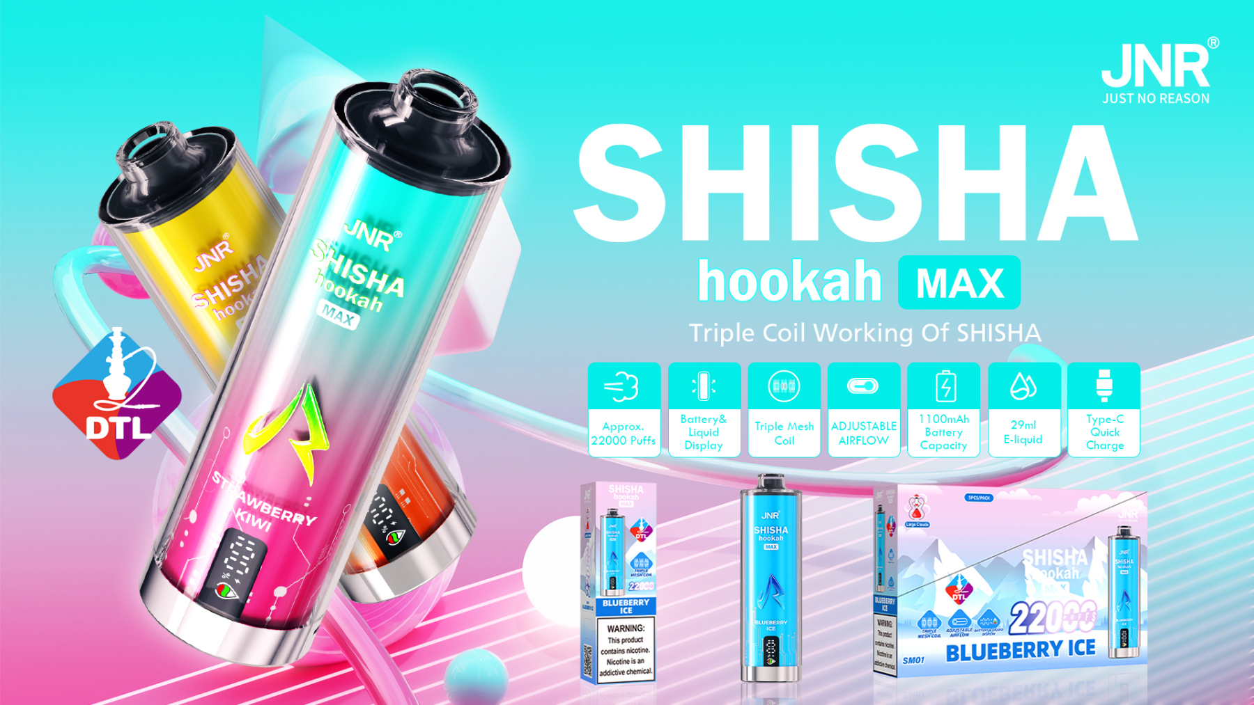Jnr Shisha Max 22000puffs Private Brand Found Mary Legend PRO Digital Hubba Bubba Puff Disposable E-Cigarettes