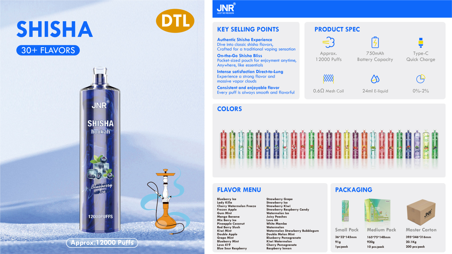  OriginalJNR Shisha 15000 Vs Jnr Shisha Hookah 12000 Puffs Elf Disposable Dtl Direct to Lung