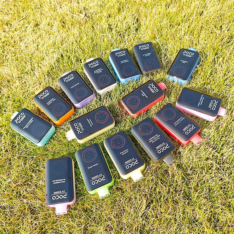 EU Warehouse Poco Sv 25000 25K Puffs Digital Screen Disposable Vape Wholesale E Cigarette