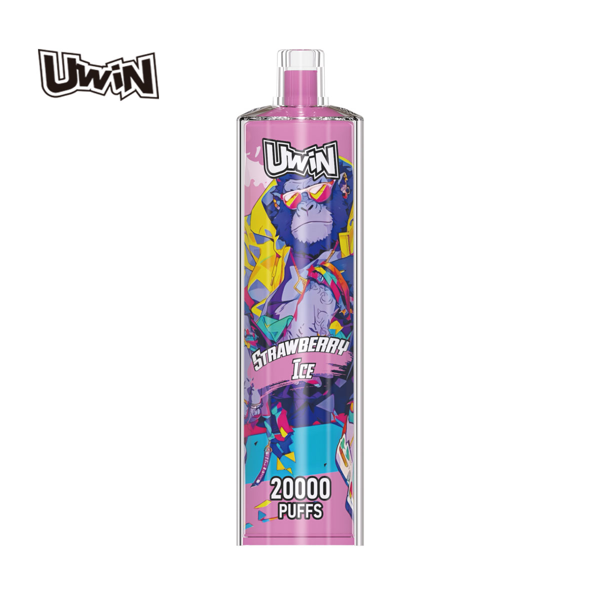 Uwin Shisha Hookah Crystal 20000 Puff Bood Twins Banana Ice Smart Screen Cherry Ice Cherry Lime Disposable E-Cigarettes Cigarrillo Electronico Vape 30K Bar Disp