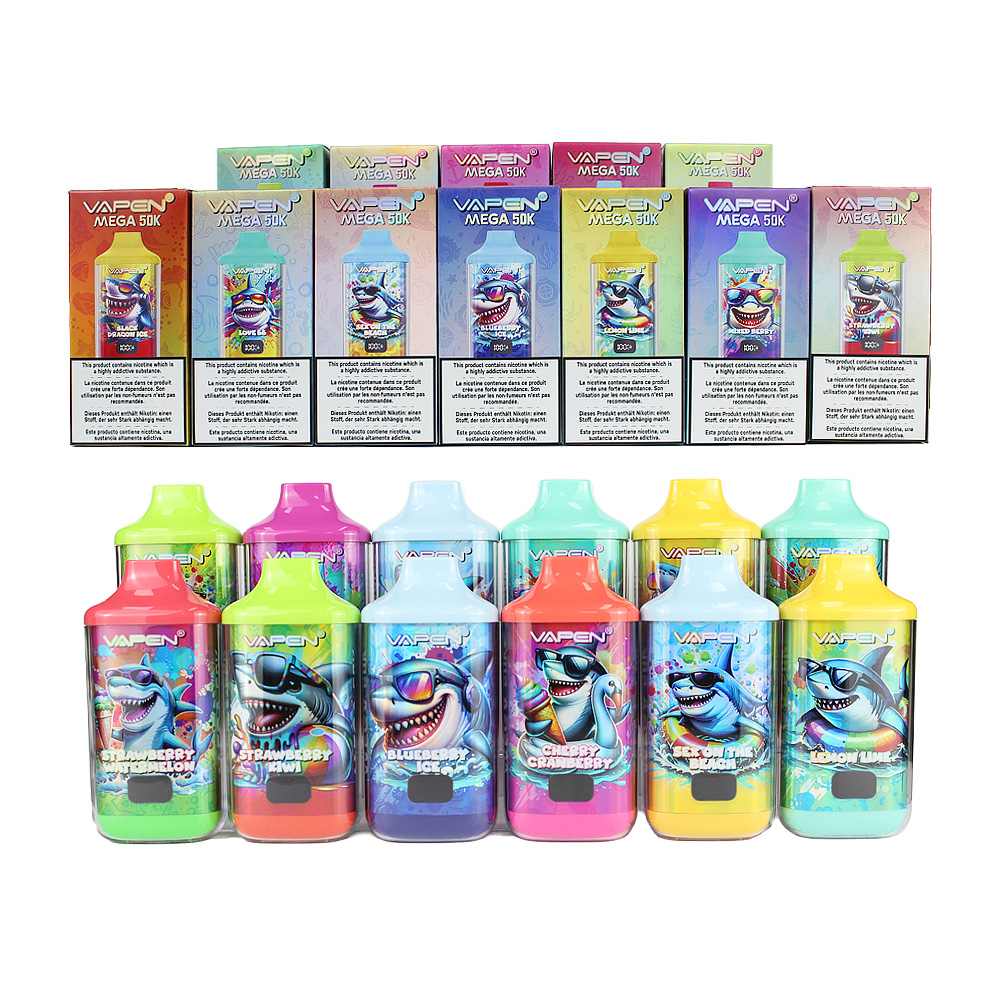 Original Vapen Mega 50000 Puffs EU Warehouse Electronic Cigarette Vaper Wholesale 50K 40K Puff Bar Rechargeable Disposable E Vape