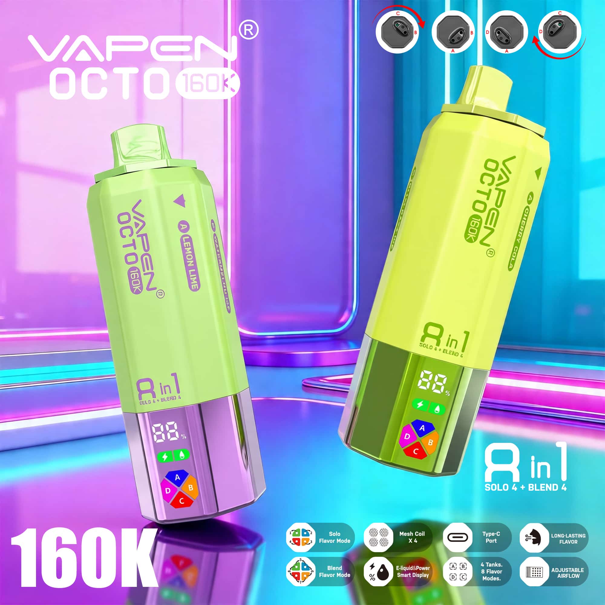 VAPEN OCTO 160K 8IN1 160000 PUFFS Disposable Vape