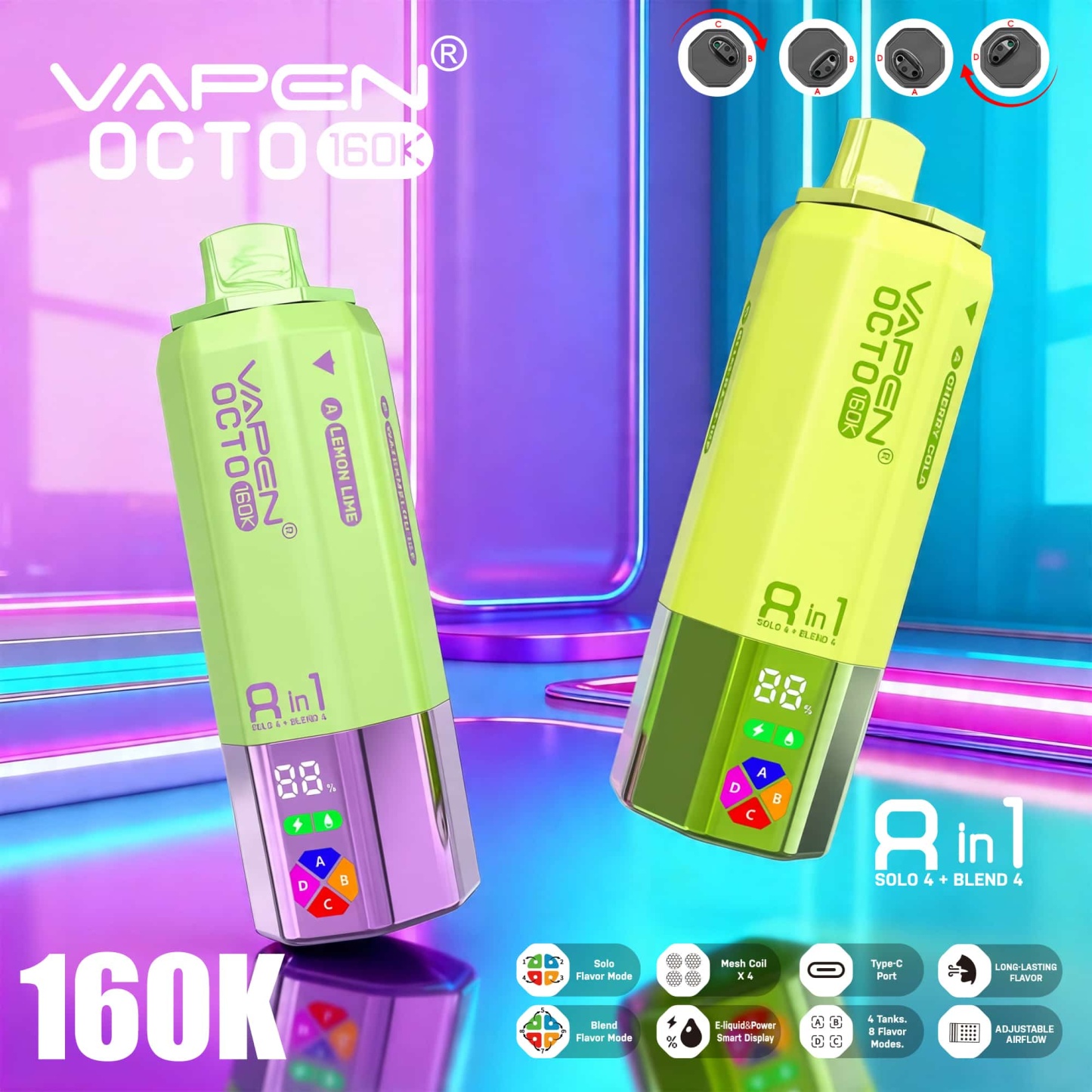 VAPEN OCTO 160K 8IN1 160000 PUFFS Disposable Vape