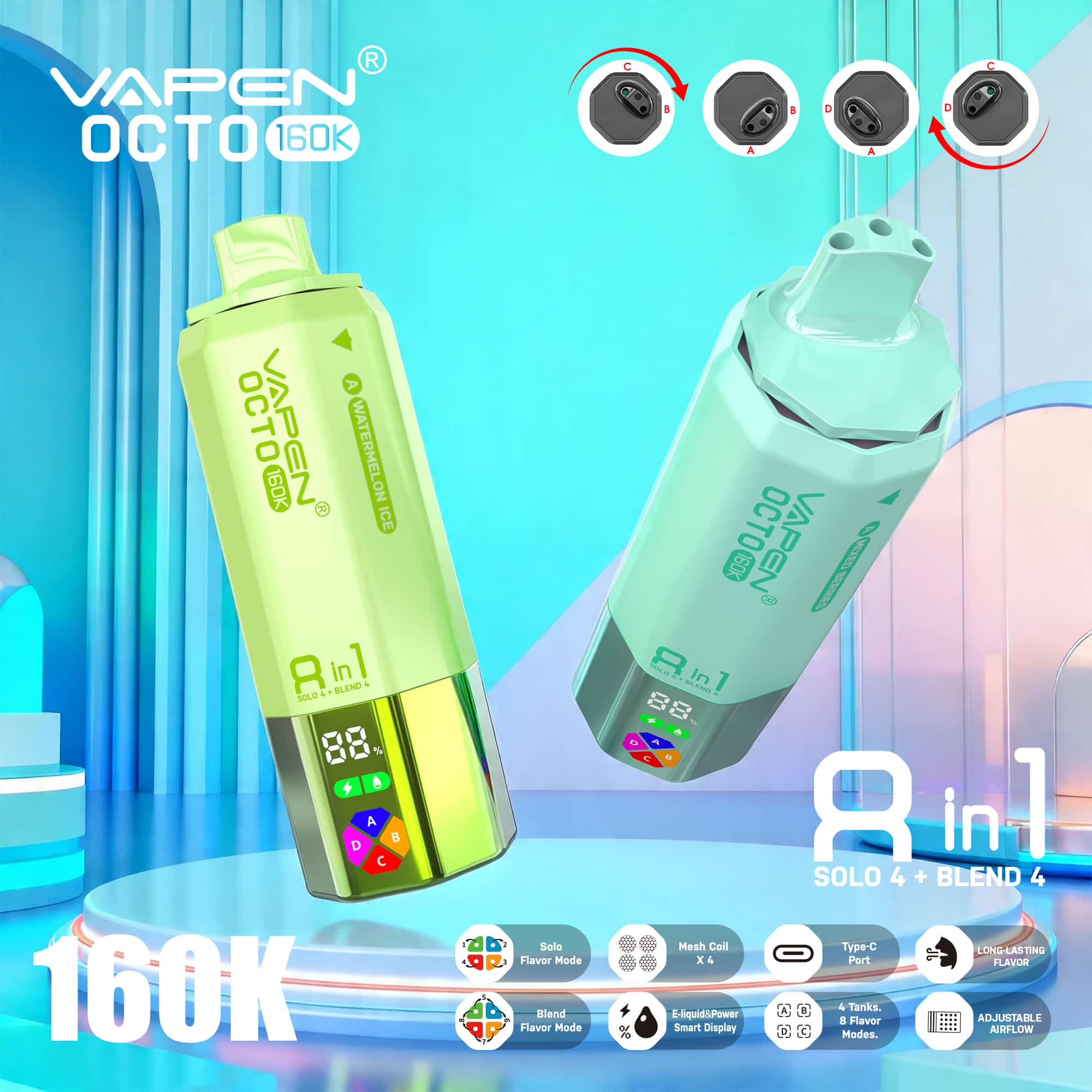 VAPEN OCTO 160K 8IN1 160000 PUFFS Disposable Vape