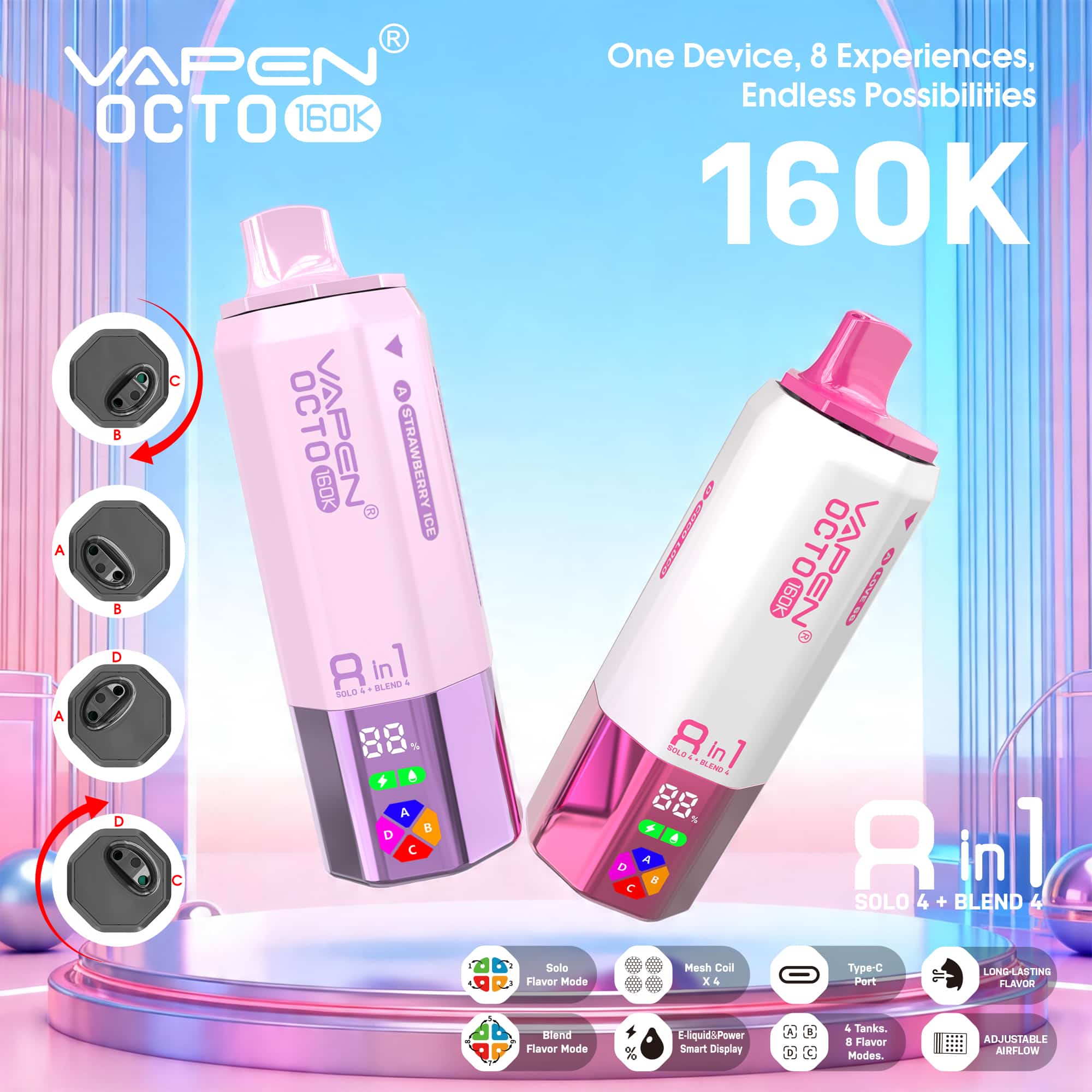 VAPEN OCTO 160K 8IN1 160000 PUFFS Disposable Vape