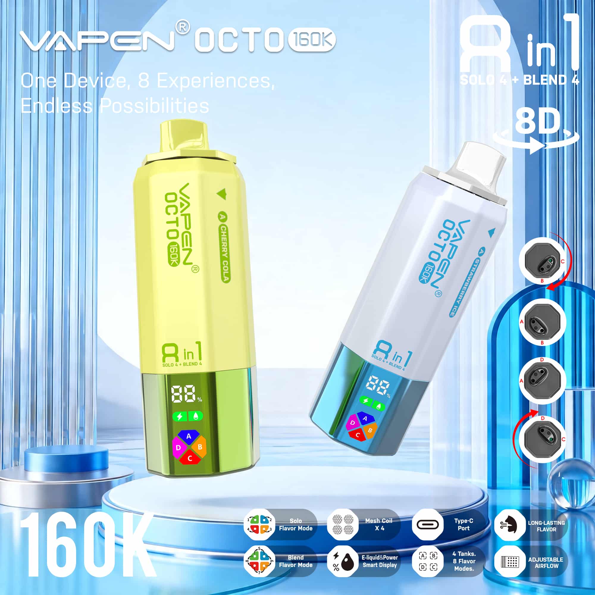 VAPEN OCTO 160K 8IN1 160000 PUFFS Disposable Vape