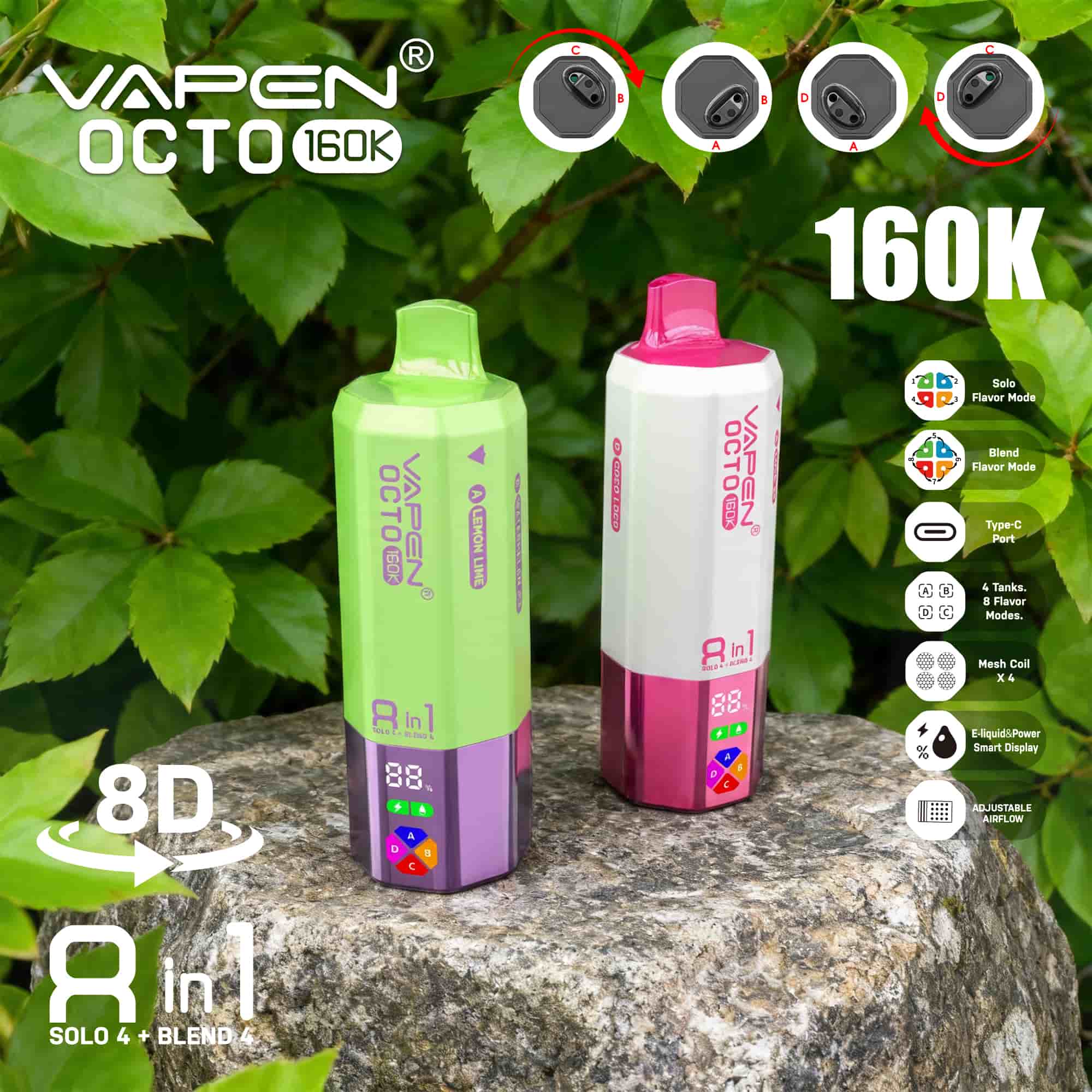 VAPEN OCTO 160K 8IN1 160000 PUFFS Disposable Vape