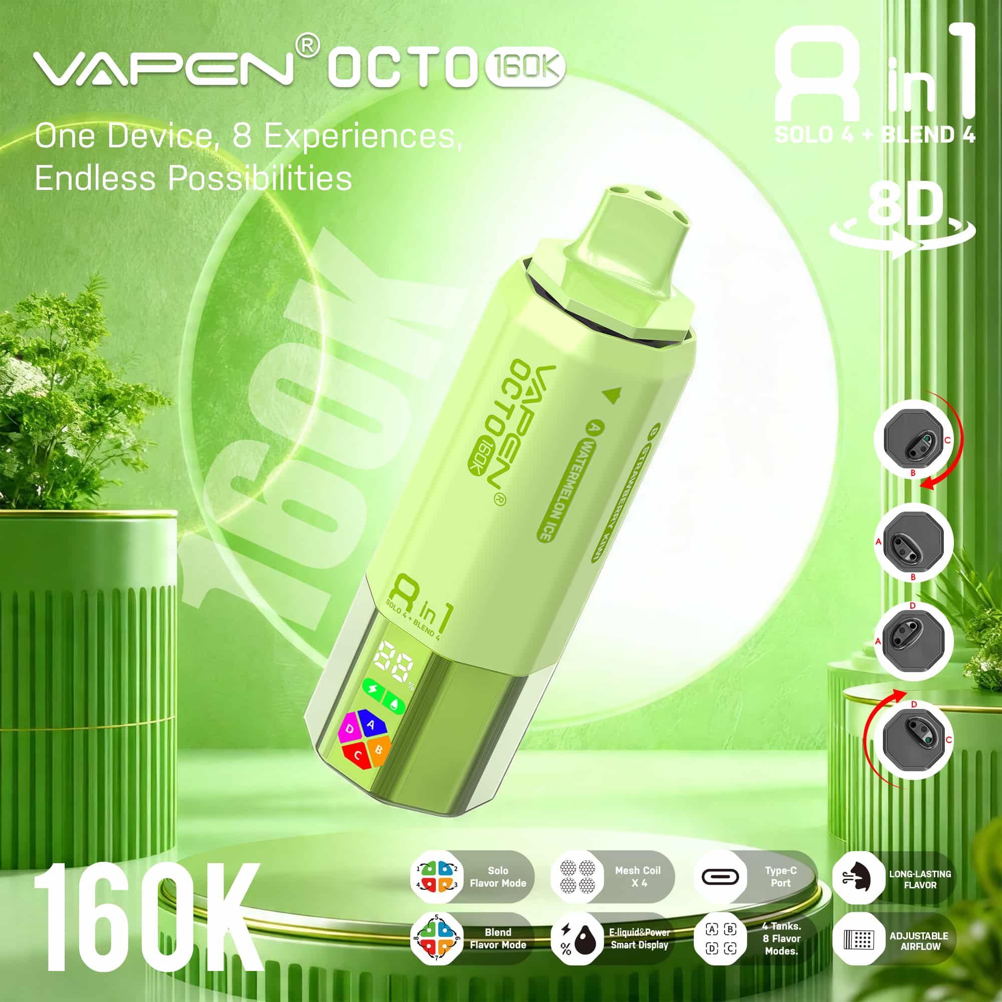 VAPEN OCTO 160K 8IN1 160000 PUFFS Disposable Vape