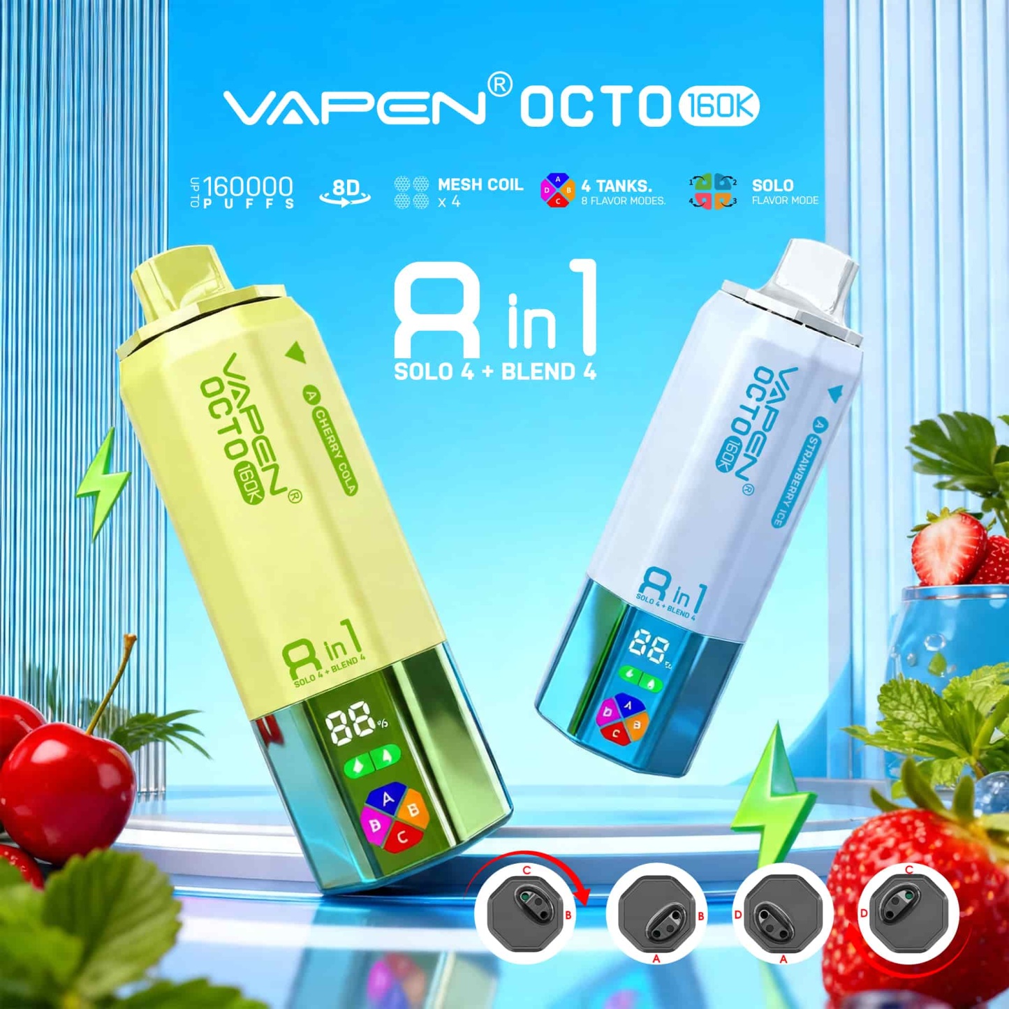 VAPEN OCTO 160K 8IN1 160000 PUFFS Disposable Vape