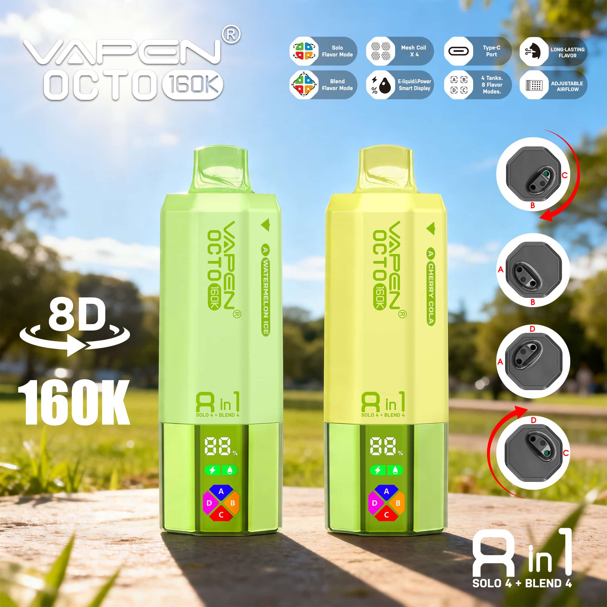 VAPEN OCTO 160K 8IN1 160000 PUFFS Disposable Vape