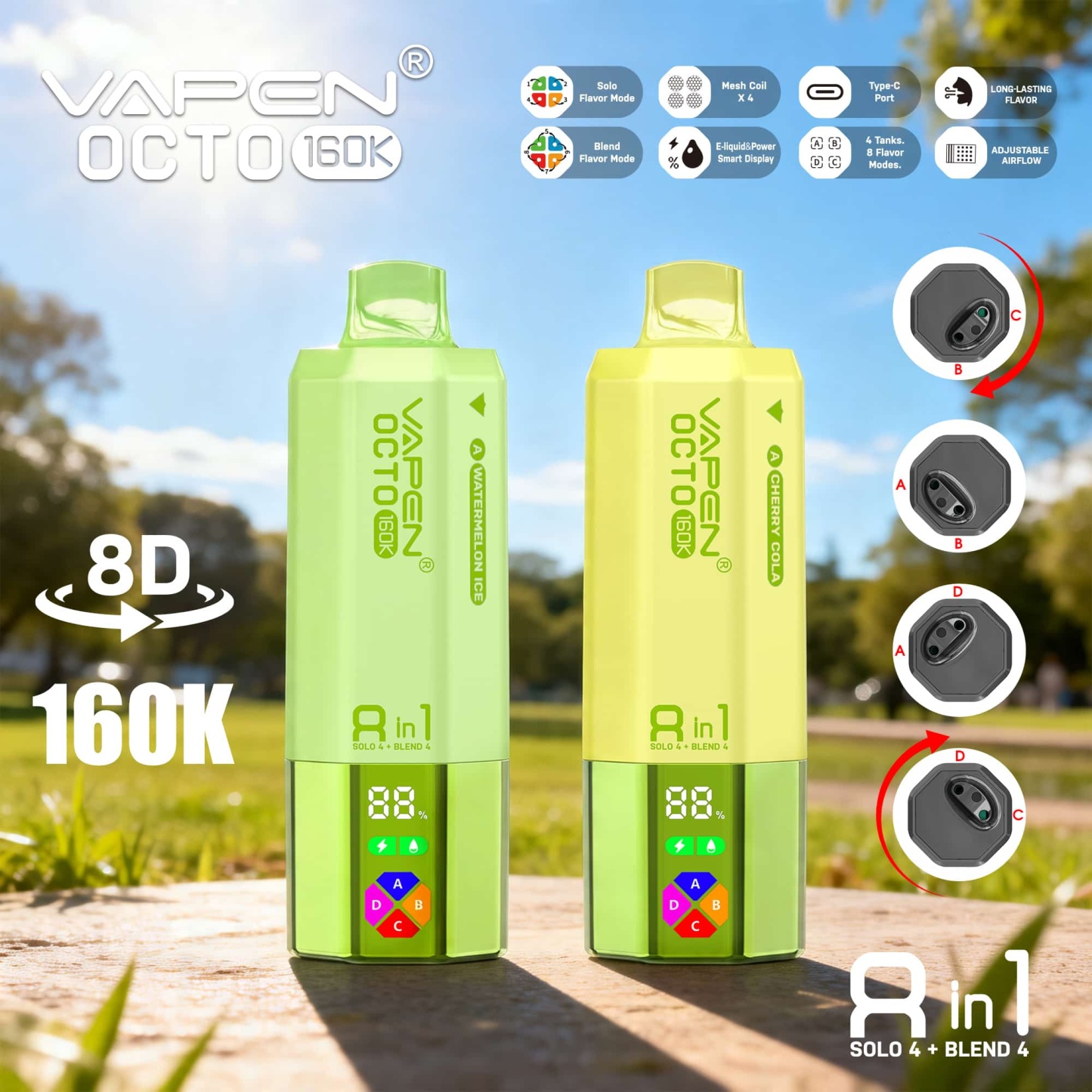 VAPEN OCTO 160K 8IN1 160000 PUFFS Disposable Vape
