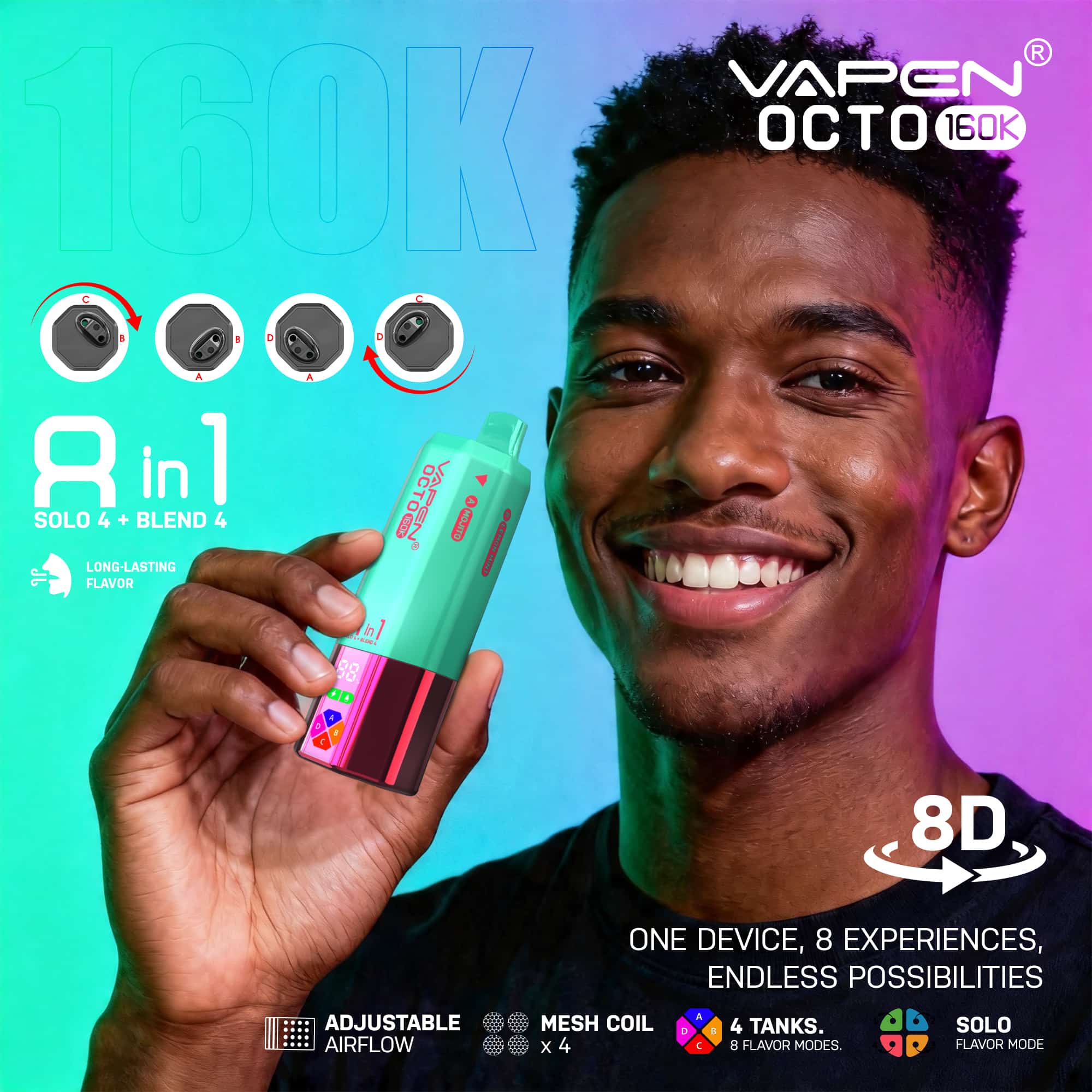 VAPEN OCTO 160K 8IN1 160000 PUFFS Disposable Vape