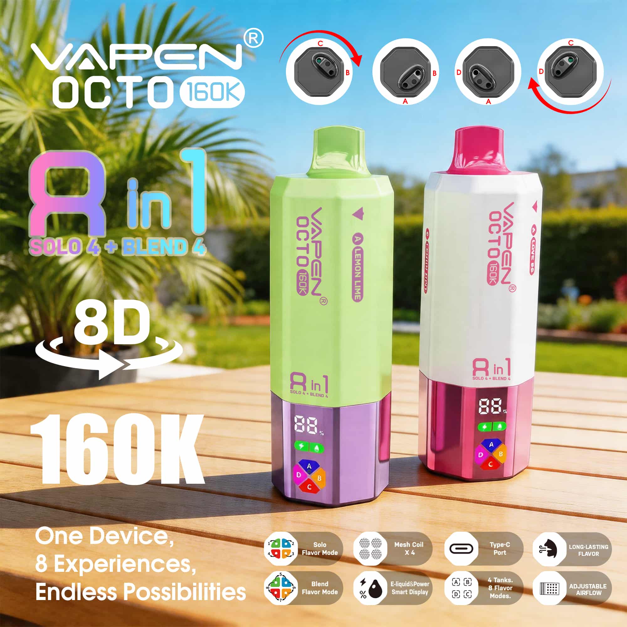 VAPEN OCTO 160K 8IN1 160000 PUFFS Disposable Vape