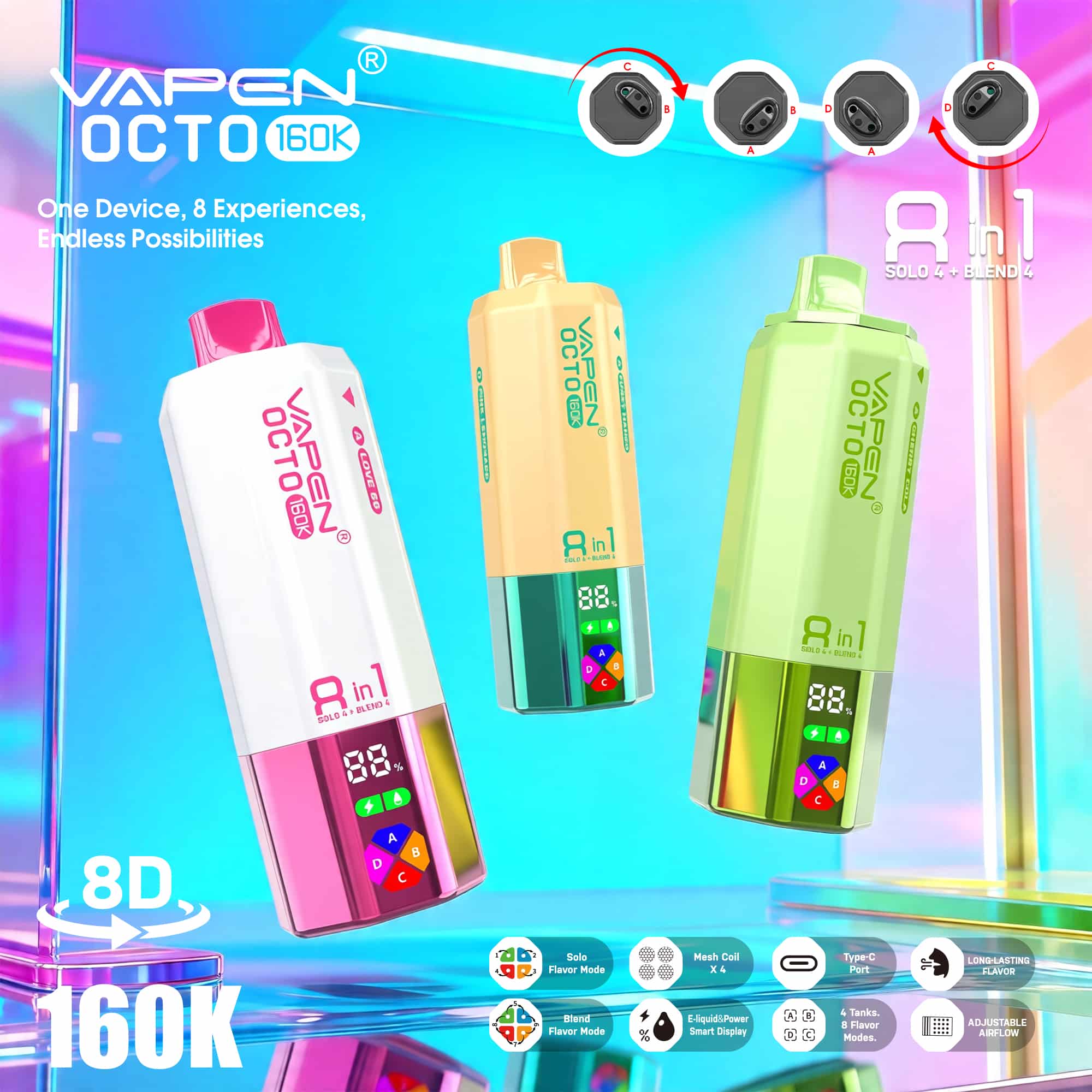 VAPEN OCTO 160K 8IN1 160000 PUFFS Disposable Vape
