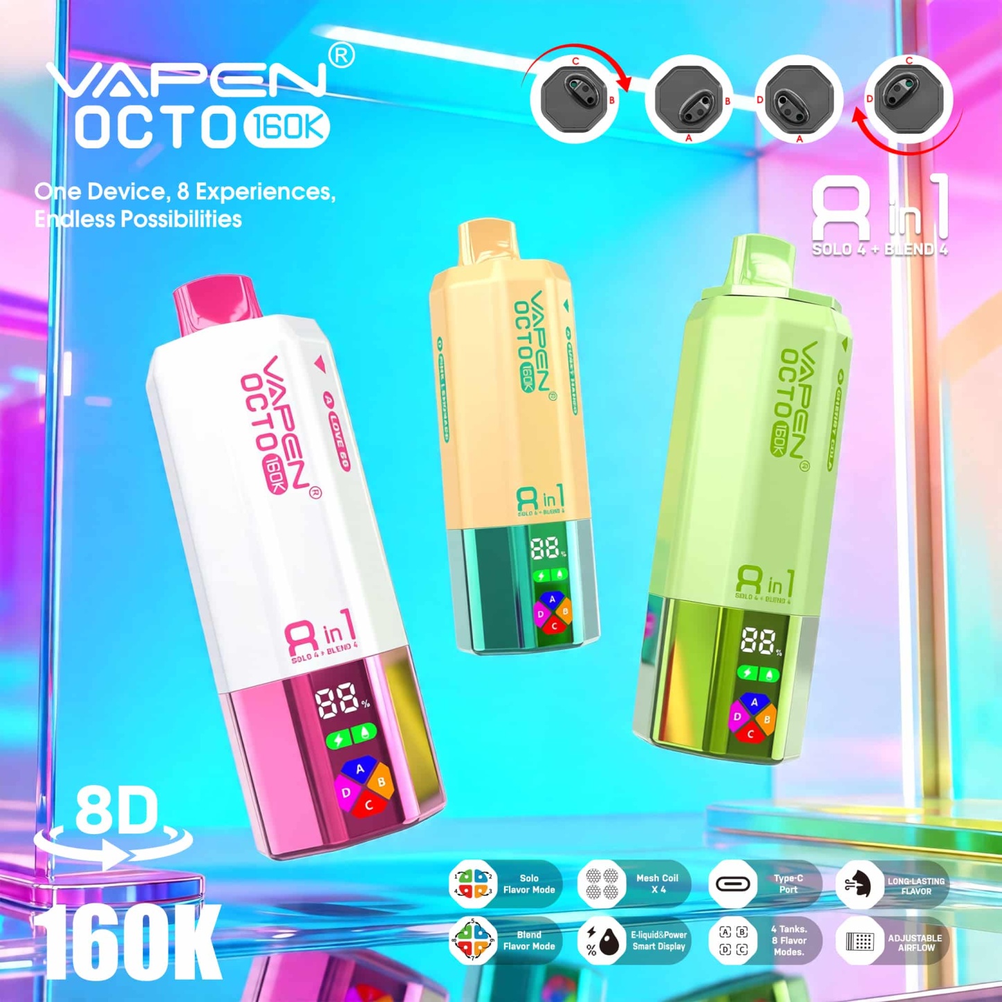VAPEN OCTO 160K 8IN1 160000 PUFFS Disposable Vape