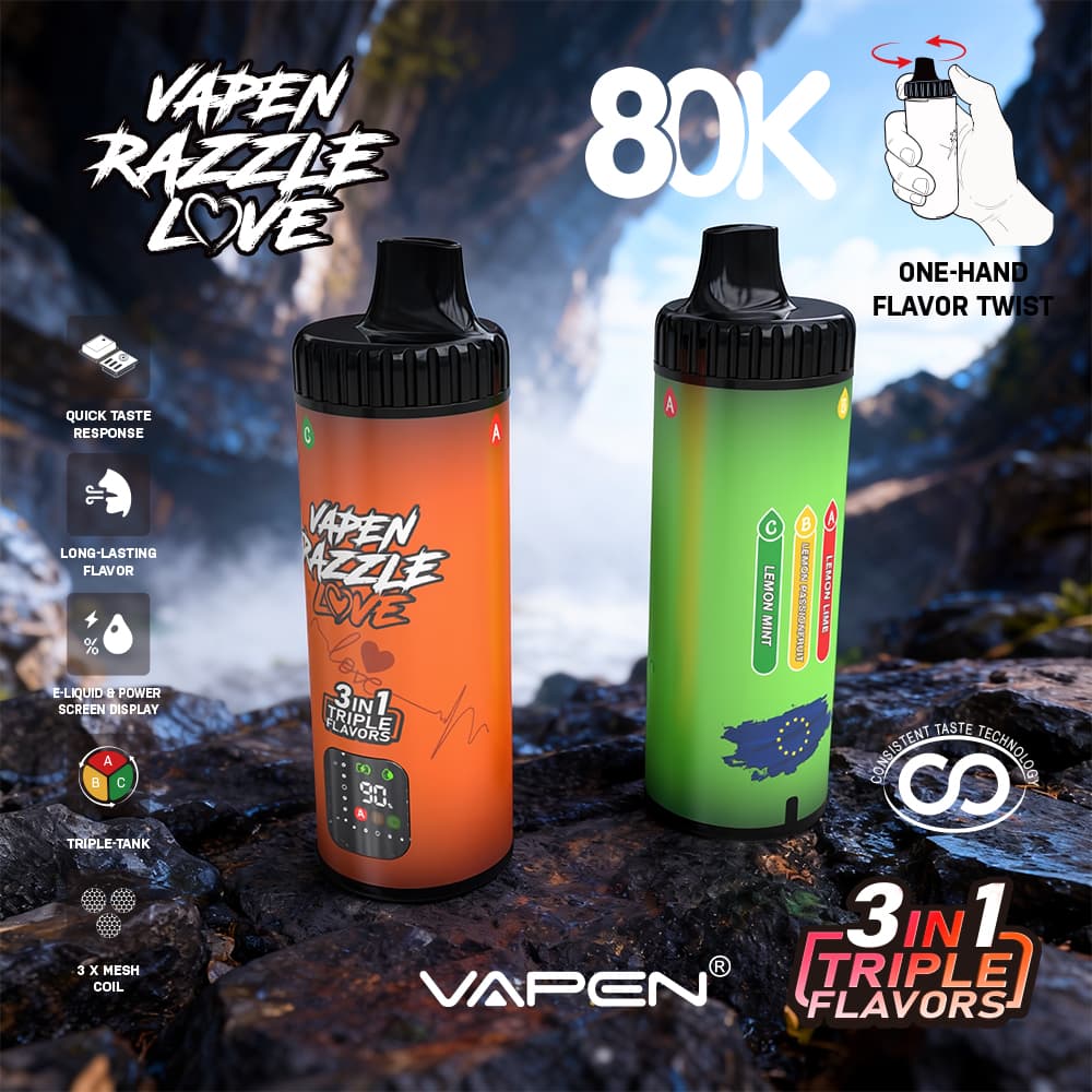 VAPEN RAZZLE 80K 3IN1 Flavors Disposable Electronic Cigarette Wholesale I Vape Pen