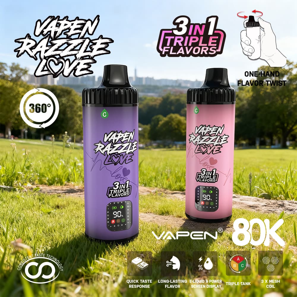 VAPEN RAZZLE 80K 3IN1 Flavors Disposable Electronic Cigarette Wholesale I Vape Pen