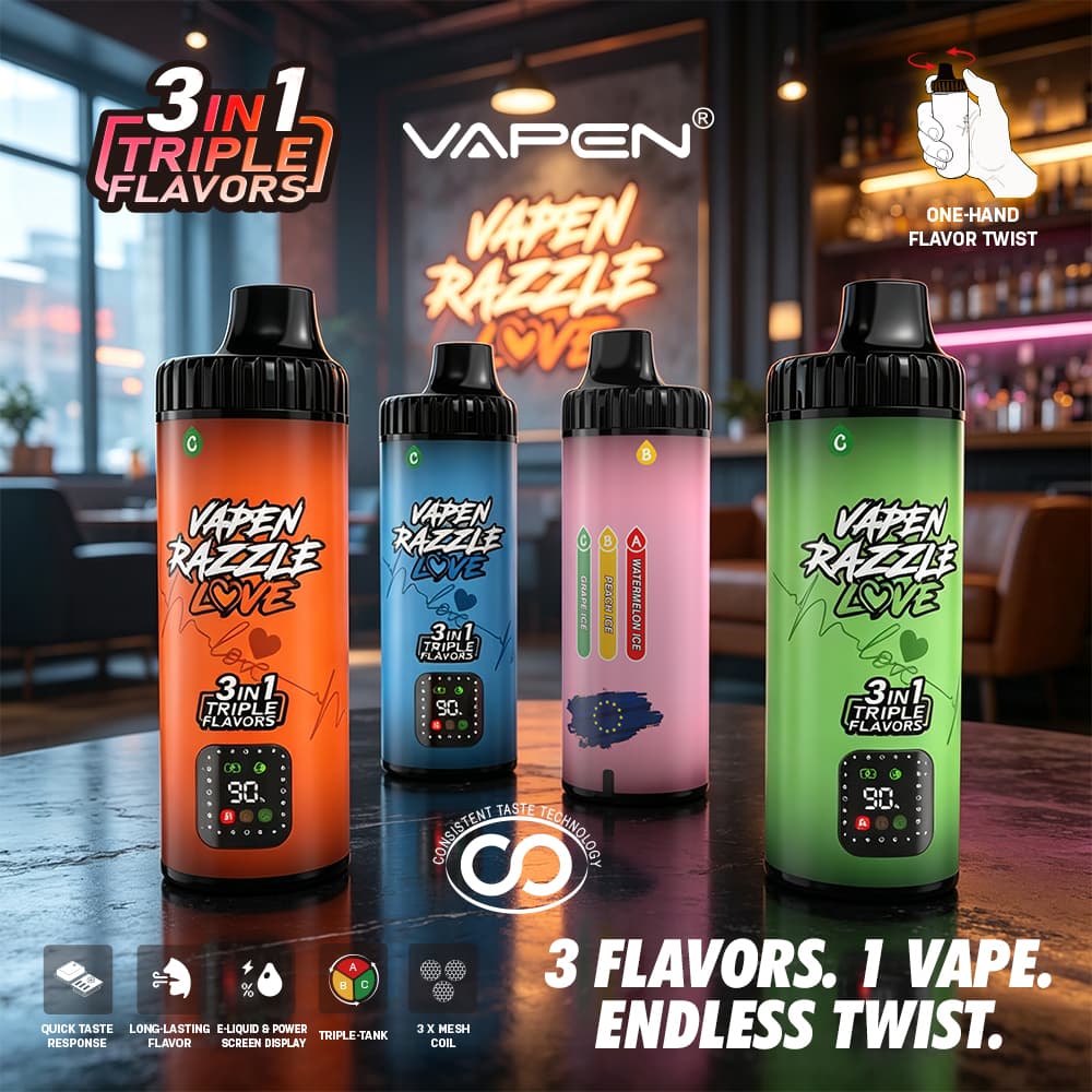 VAPEN RAZZLE 80K 3IN1 Flavors Disposable Electronic Cigarette Wholesale I Vape Pen